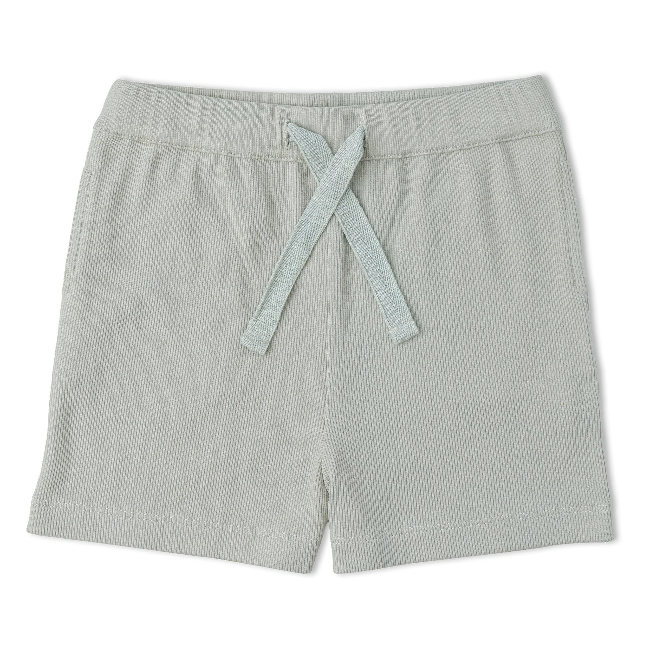 Organic Collar Tee & Shorts Set - Fog Stripes - Image 5