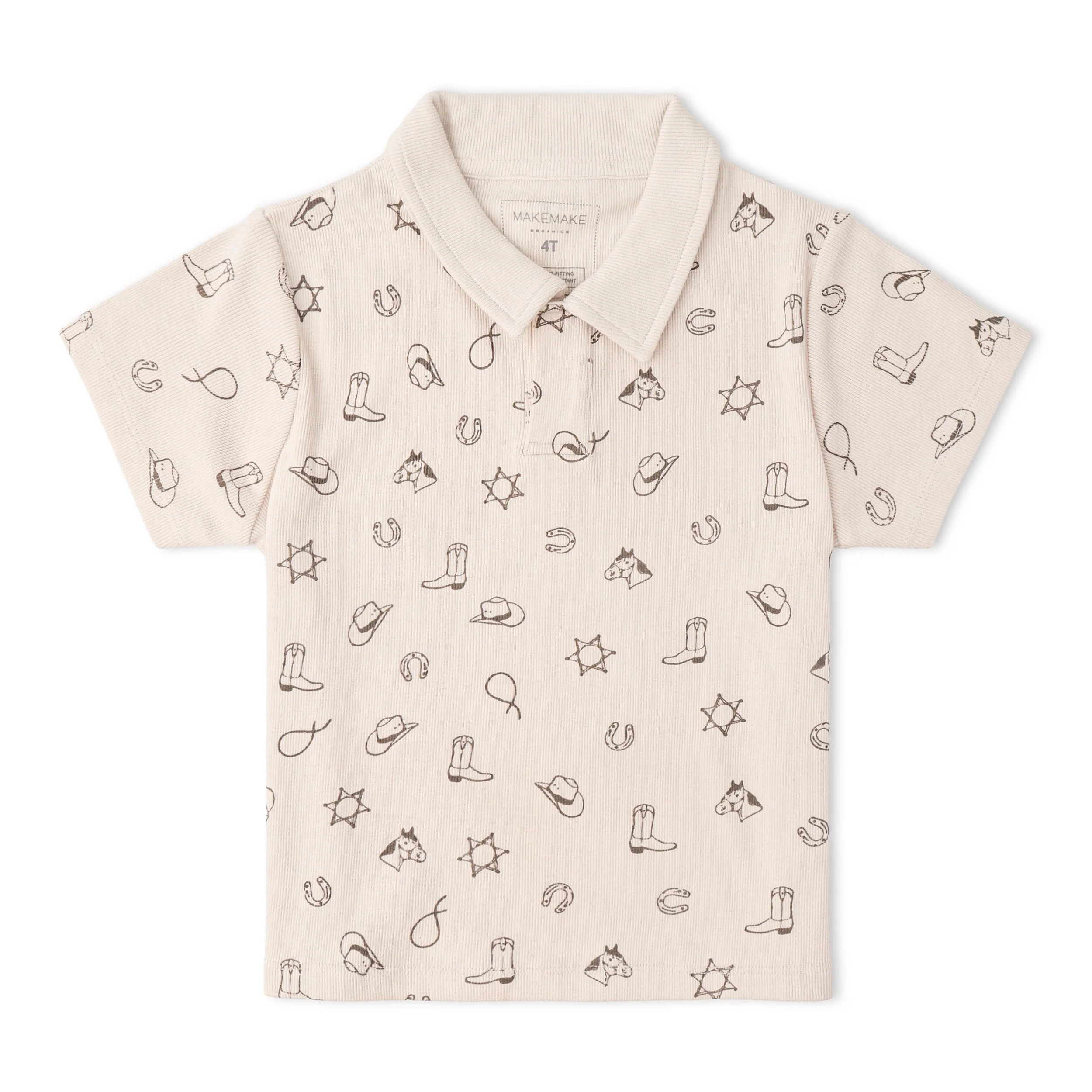 Organic Collar Tee & Shorts Set - Rodeo - Image 5