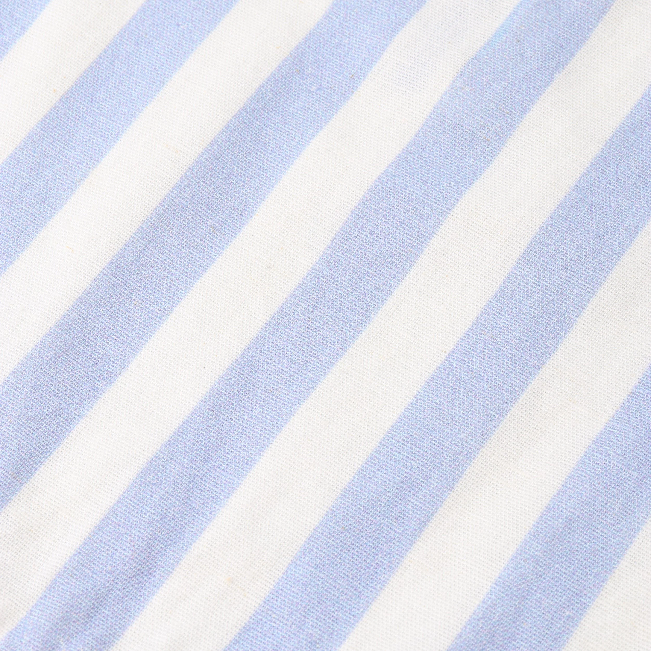 Organic Collared Romper - Blue Stripes - Image 4
