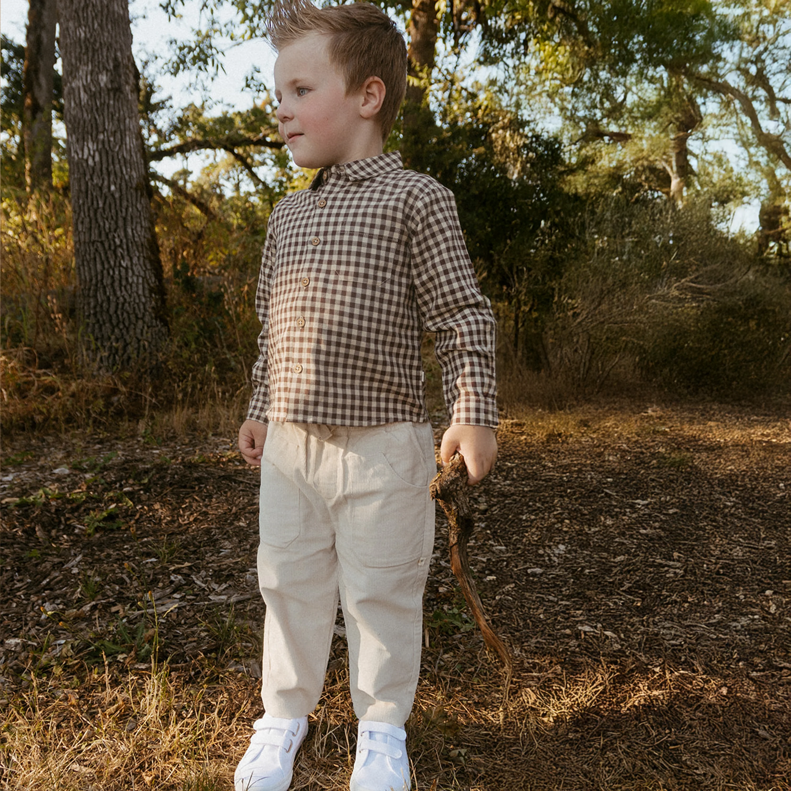 Organic Corduroy Pant - Oat