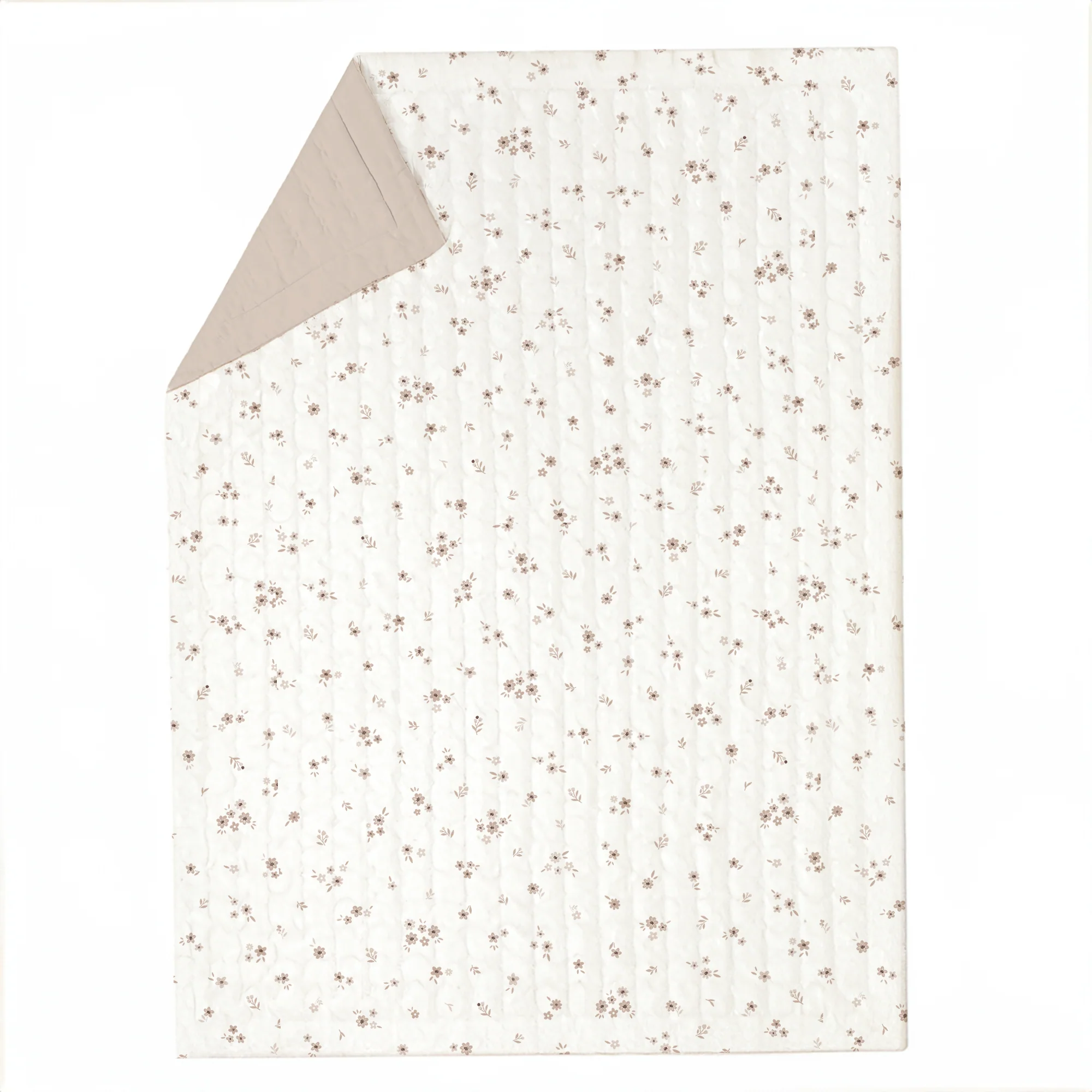 Organic Kids Quilt - Bloom & Pecan - Image 3