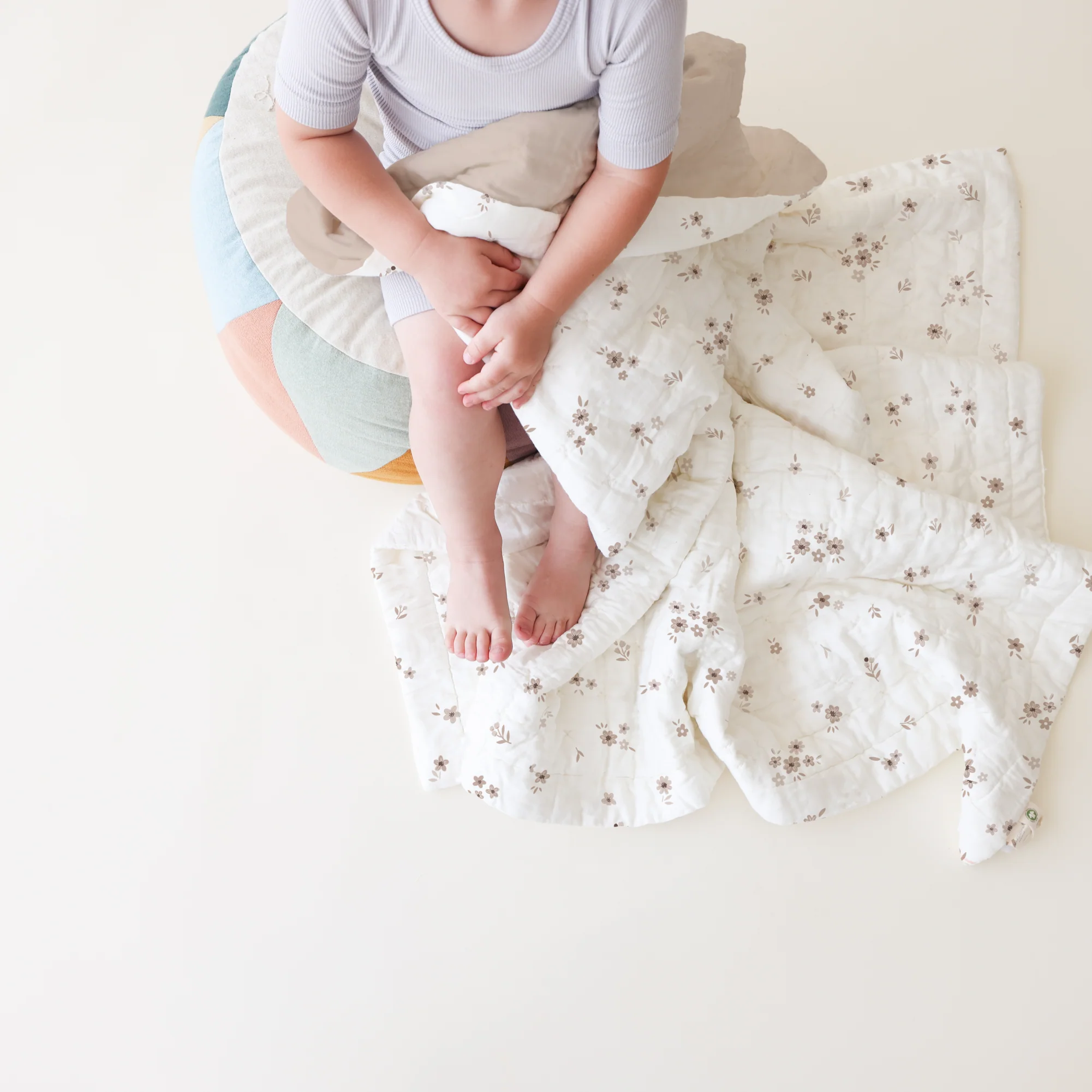 Organic Kids Quilt - Bloom & Pecan - Image 6