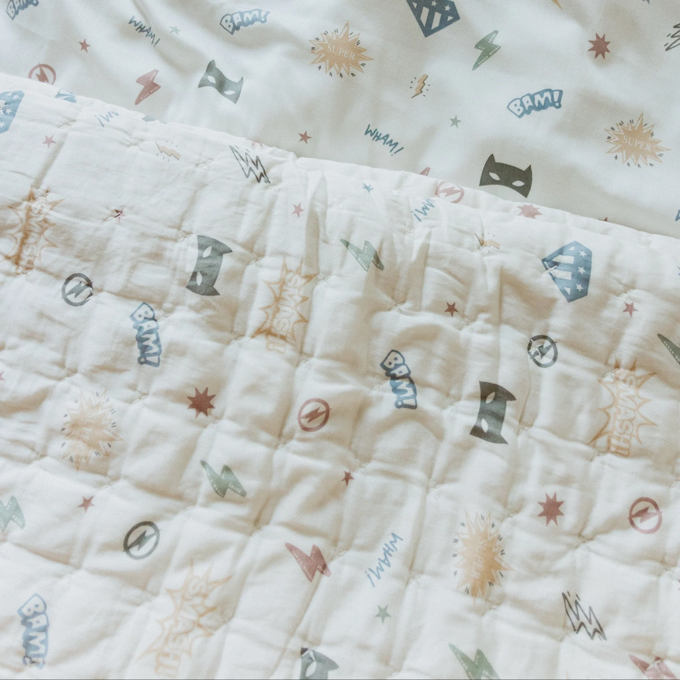Organic Kids Quilt - Mighty Heros - Image 5