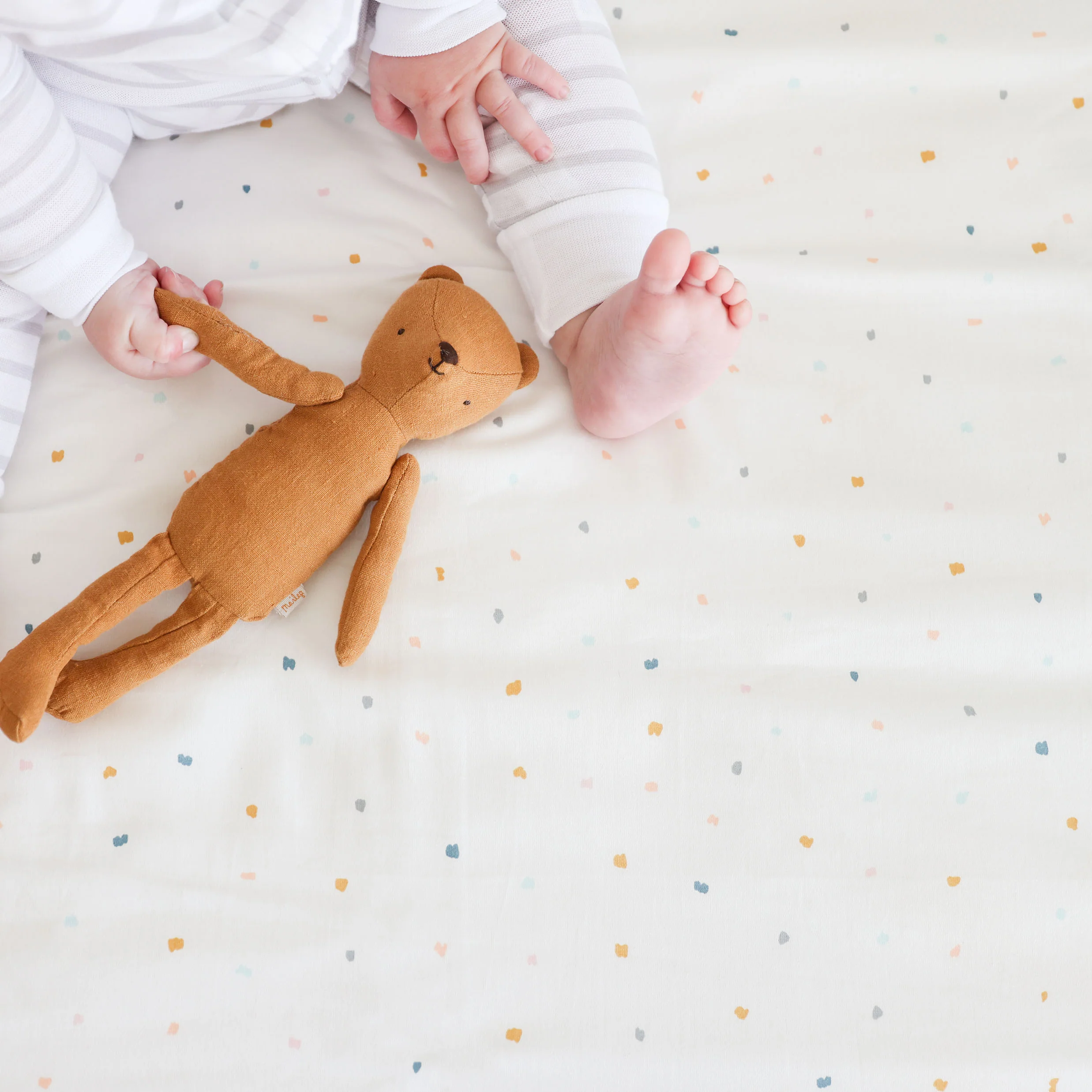 Organic Crib Sheet - Dotty - Image 3