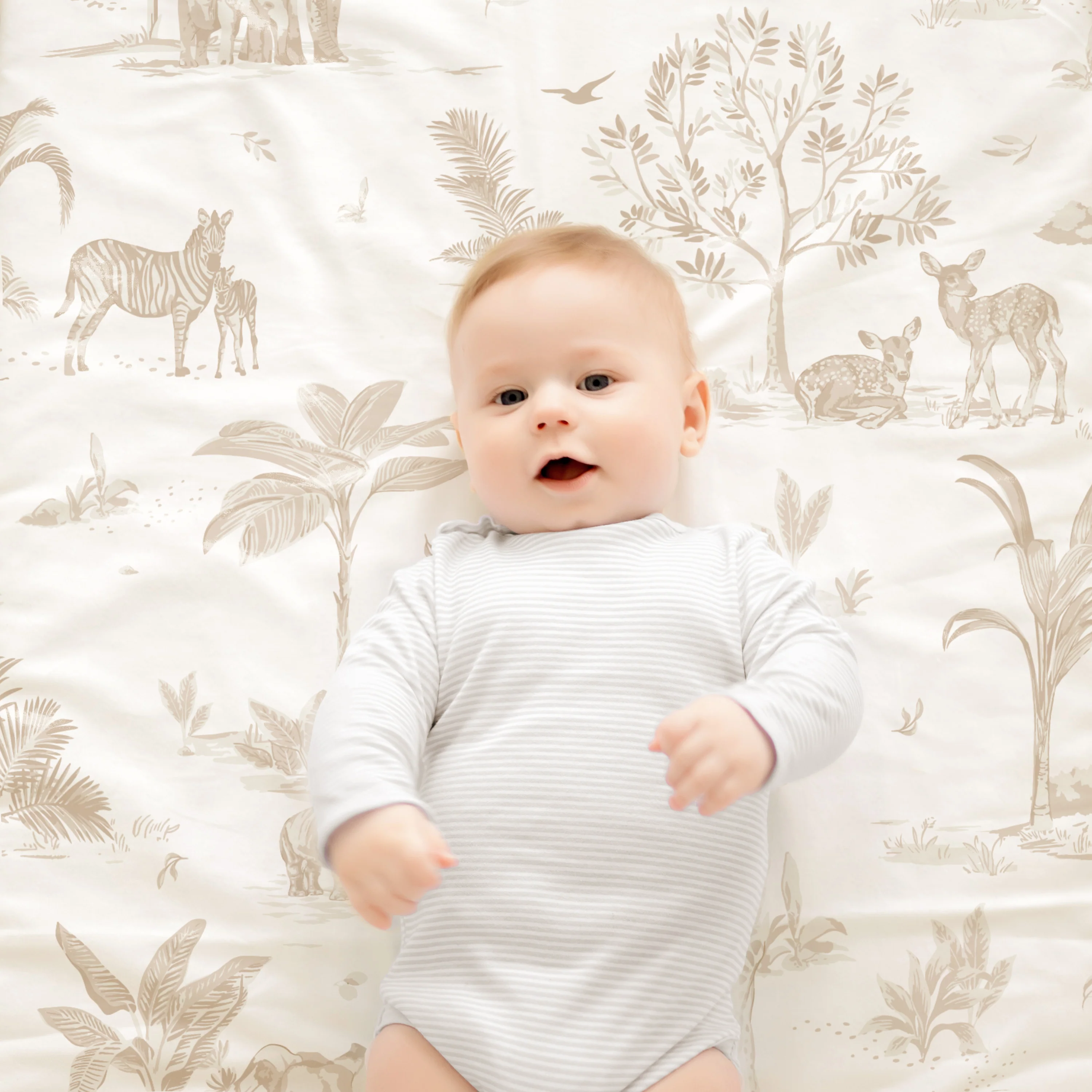 Organic Kids Fitted Sheet - Safari - Image 5