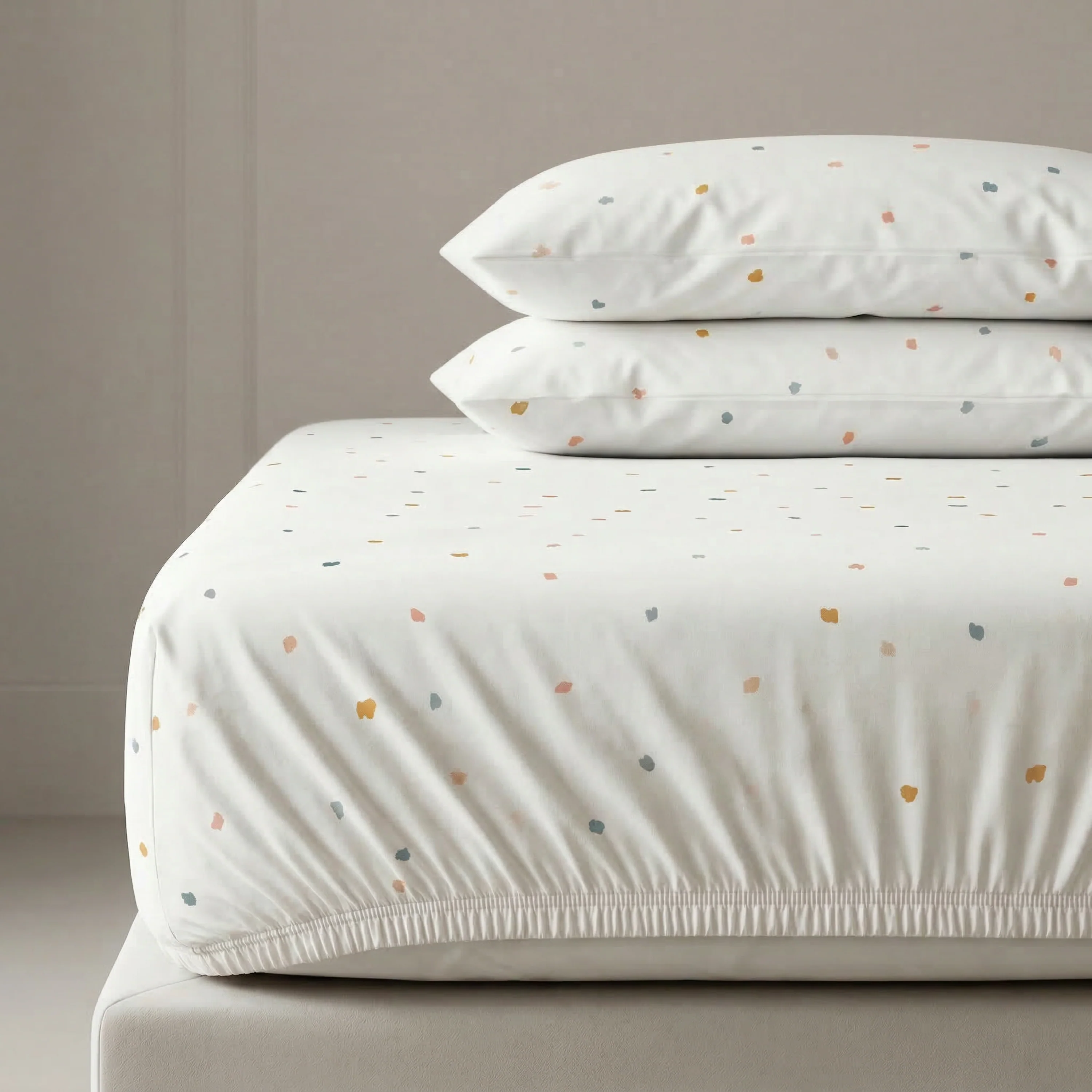 Organic Kids Fitted Sheet - Dotty - Image 9