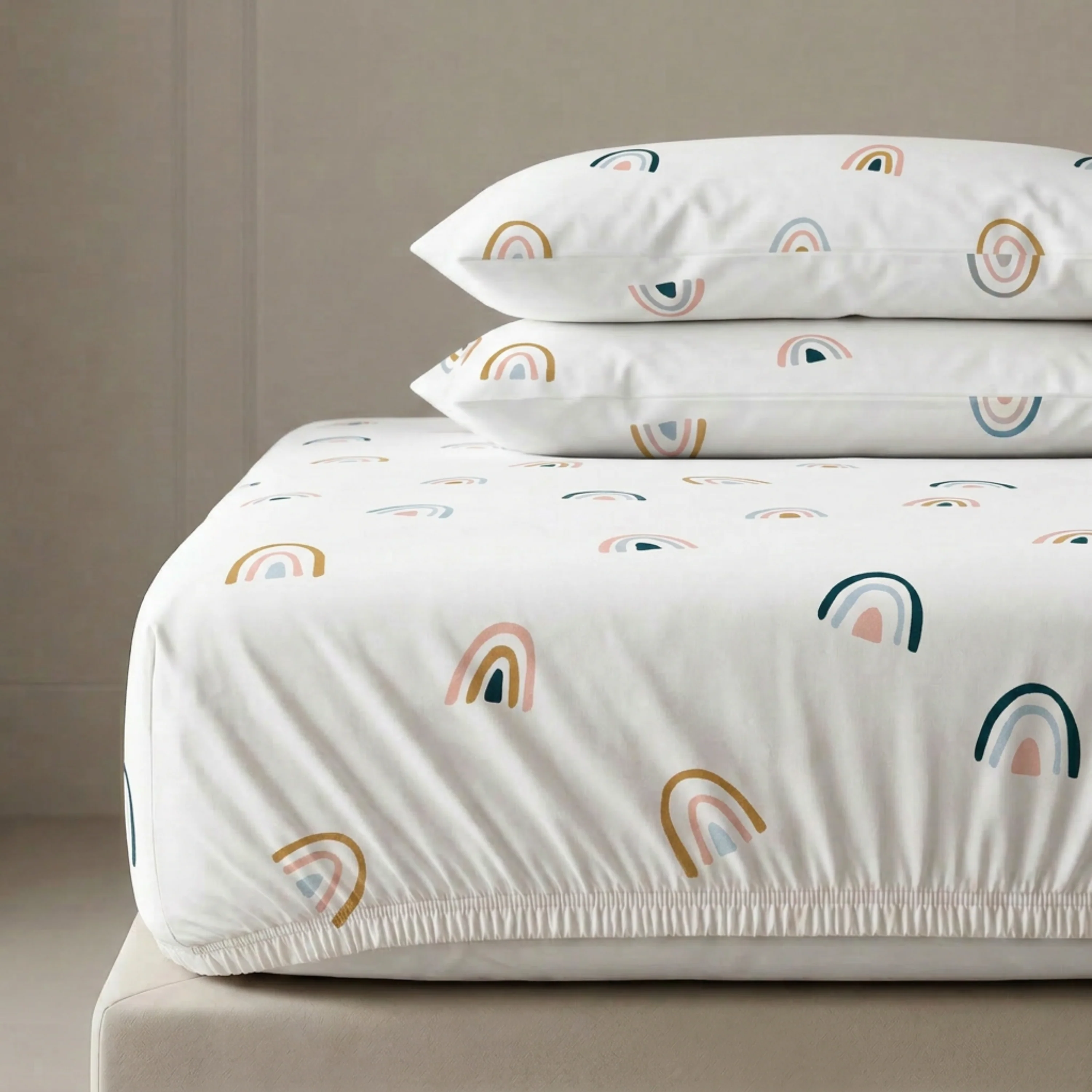 Organic Kids Fitted Sheet - Rainbow - Image 8
