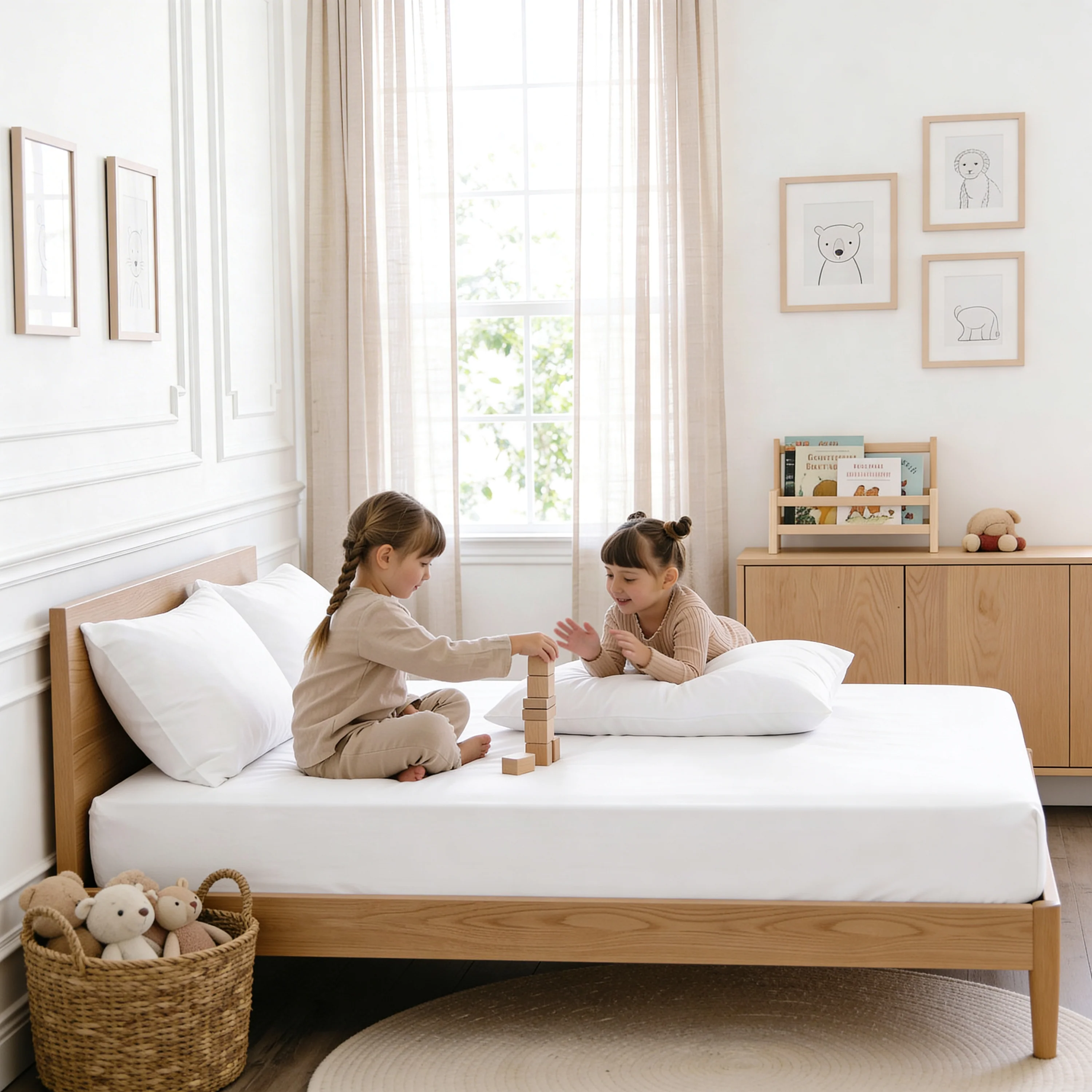 Organic Kids Fitted Sheet - Ivory - Image 2