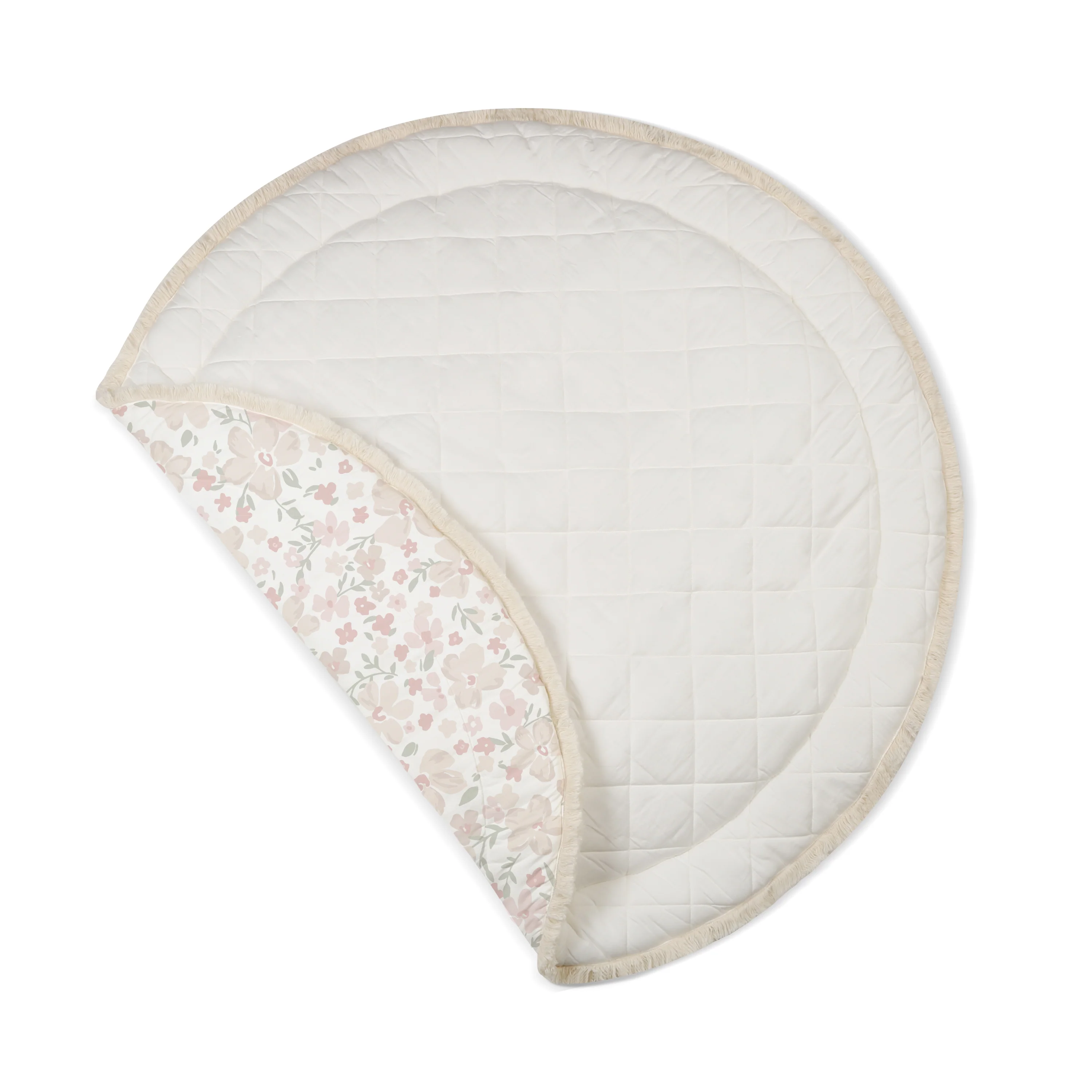 Organic Cotton Quilted Play Mat - Blossom - Image 4