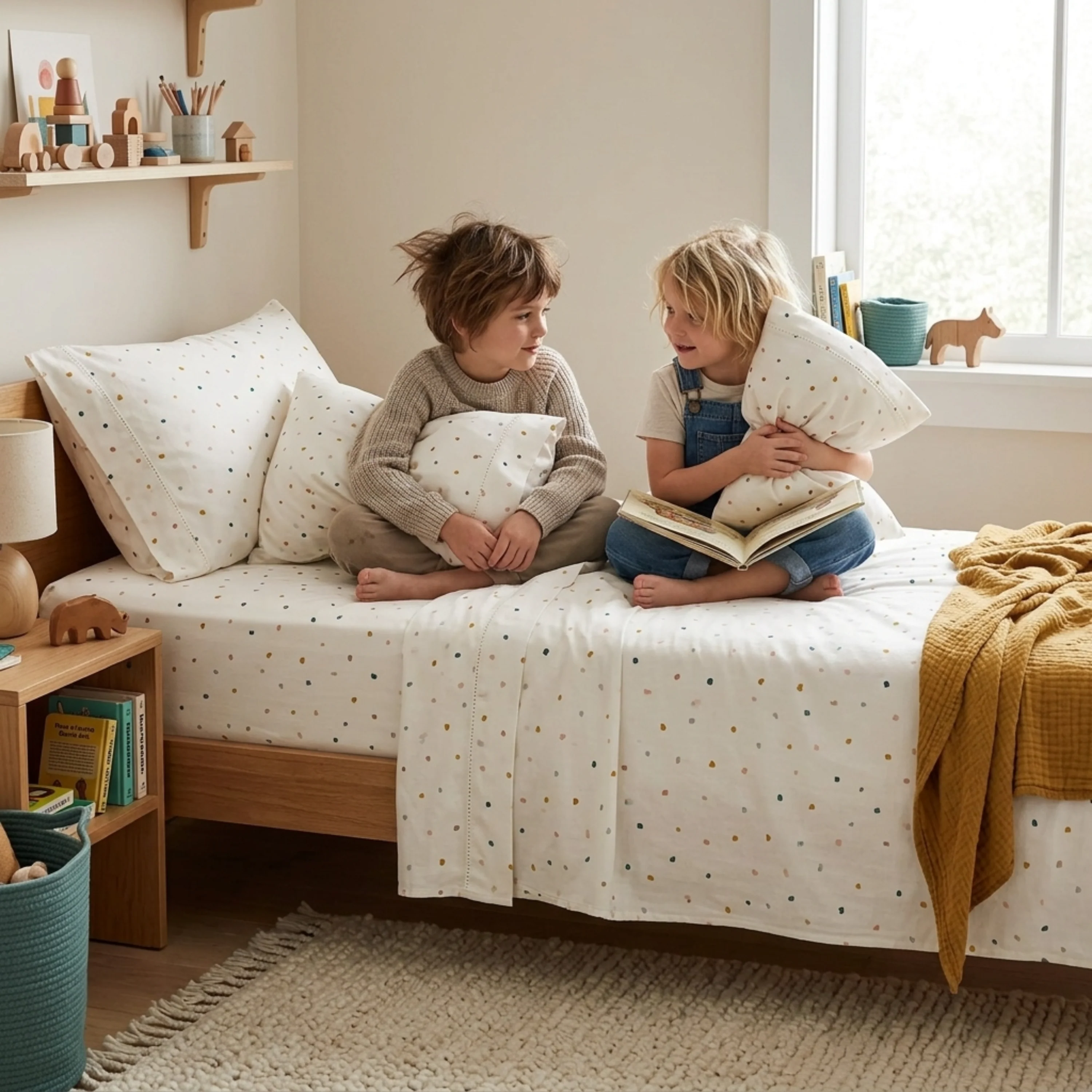 Organic Cotton Sheet Set - Dotty - Image 6