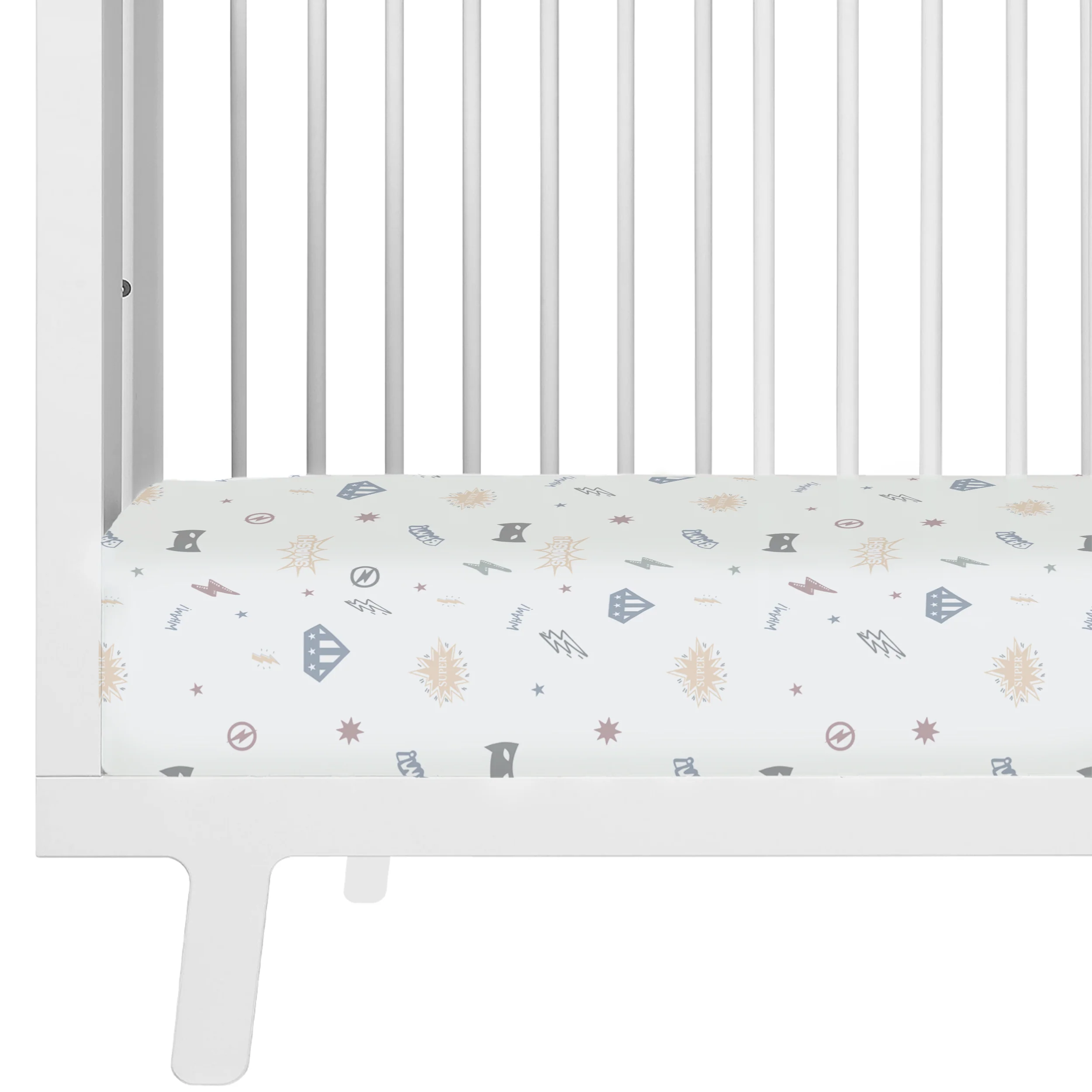 Organic Crib Sheet - Mighty Heros