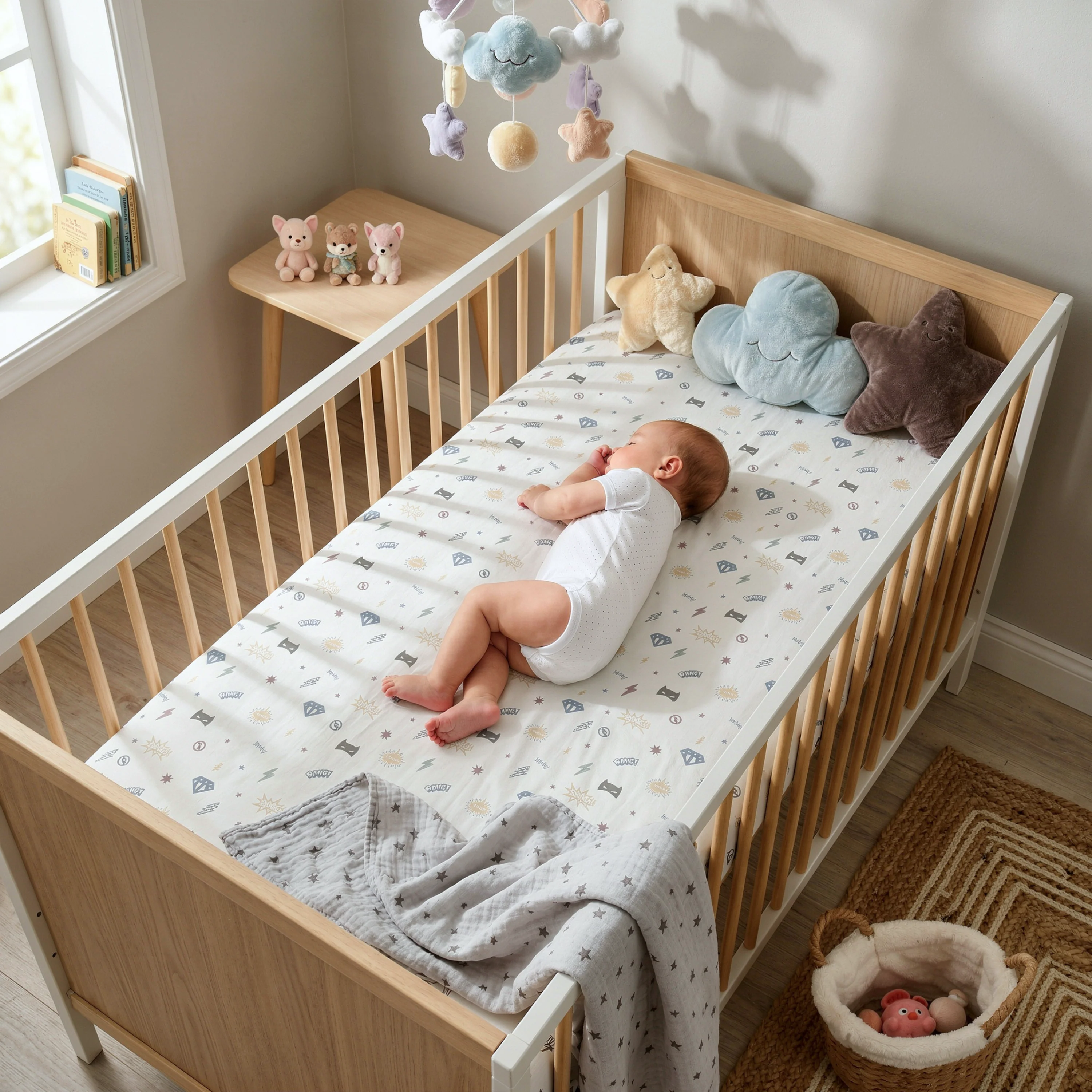 Organic Crib Sheet - Mighty Heros - Image 7