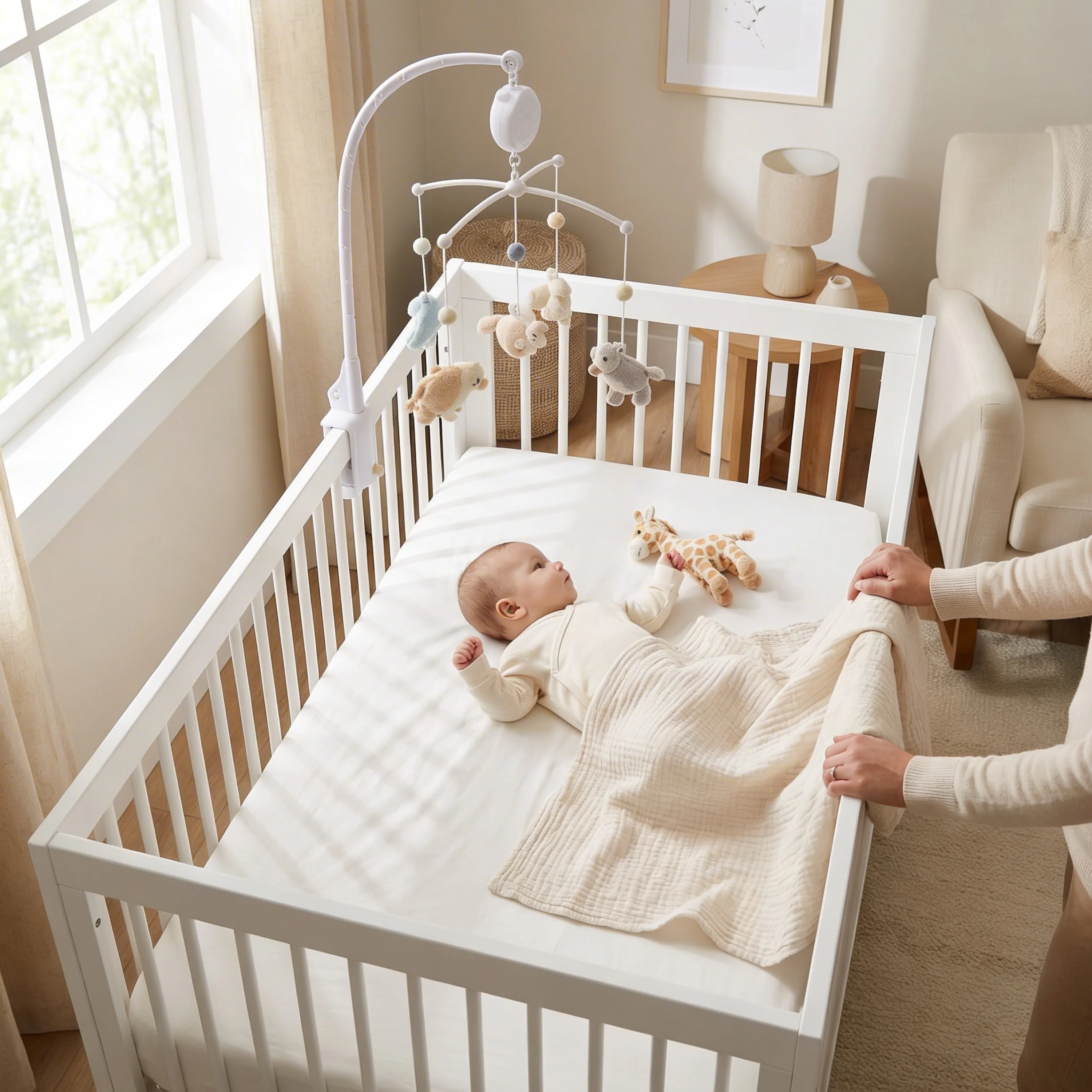 Organic Crib Sheet - Ivory - Image 2