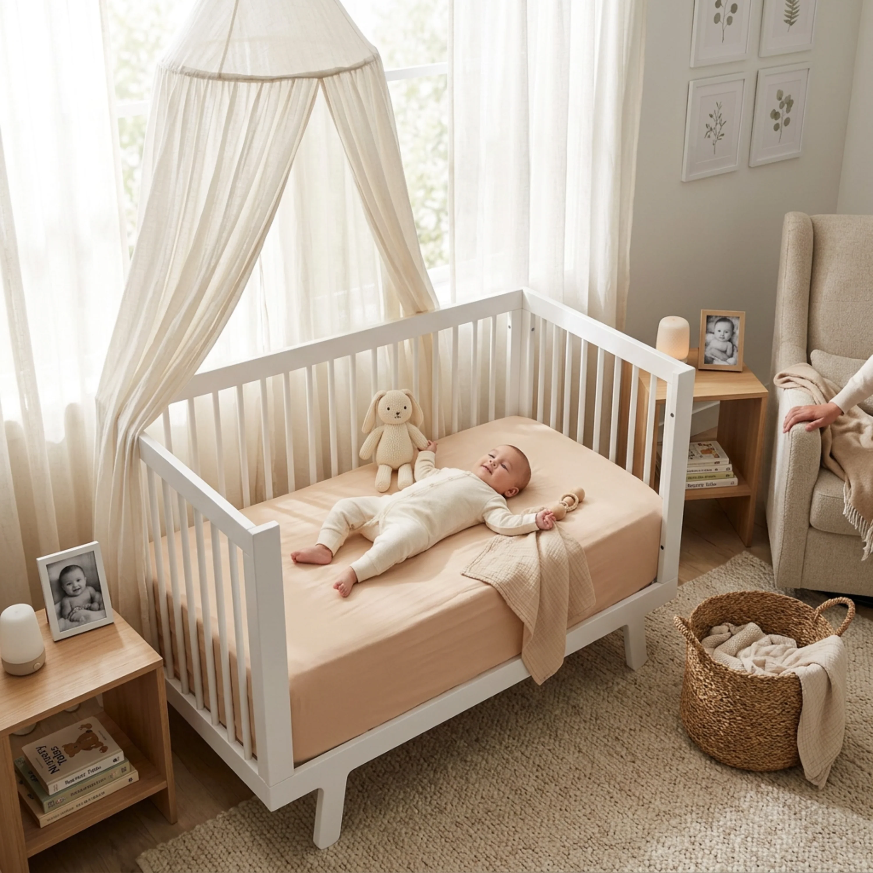 Organic Crib Sheet - Pecan - Image 2