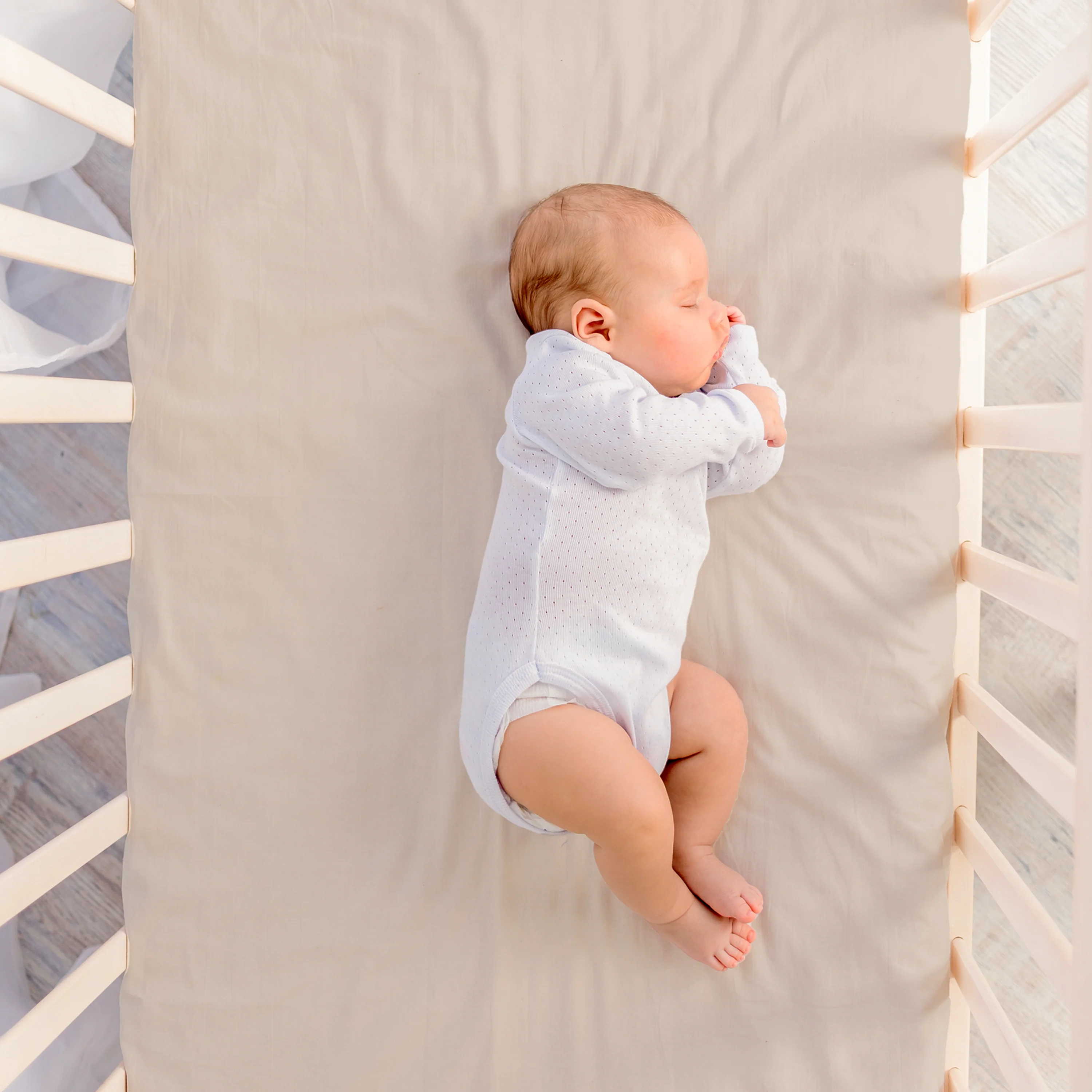 Organic Crib Sheet - Pecan - Image 3