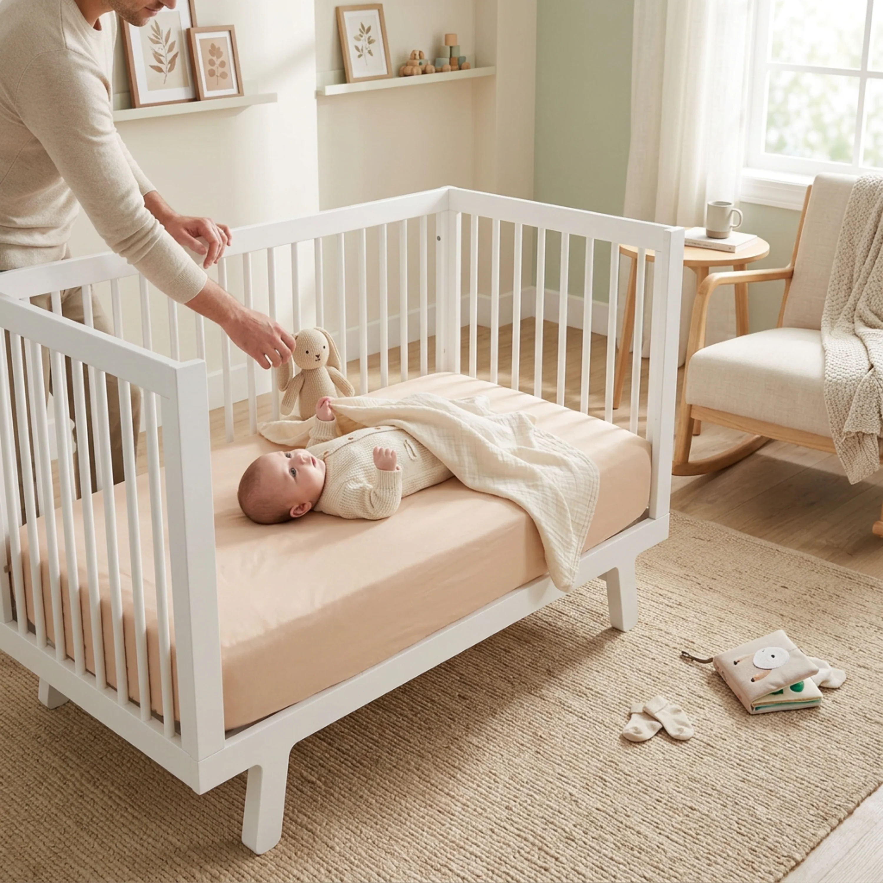 Organic Crib Sheet - Pecan - Image 7