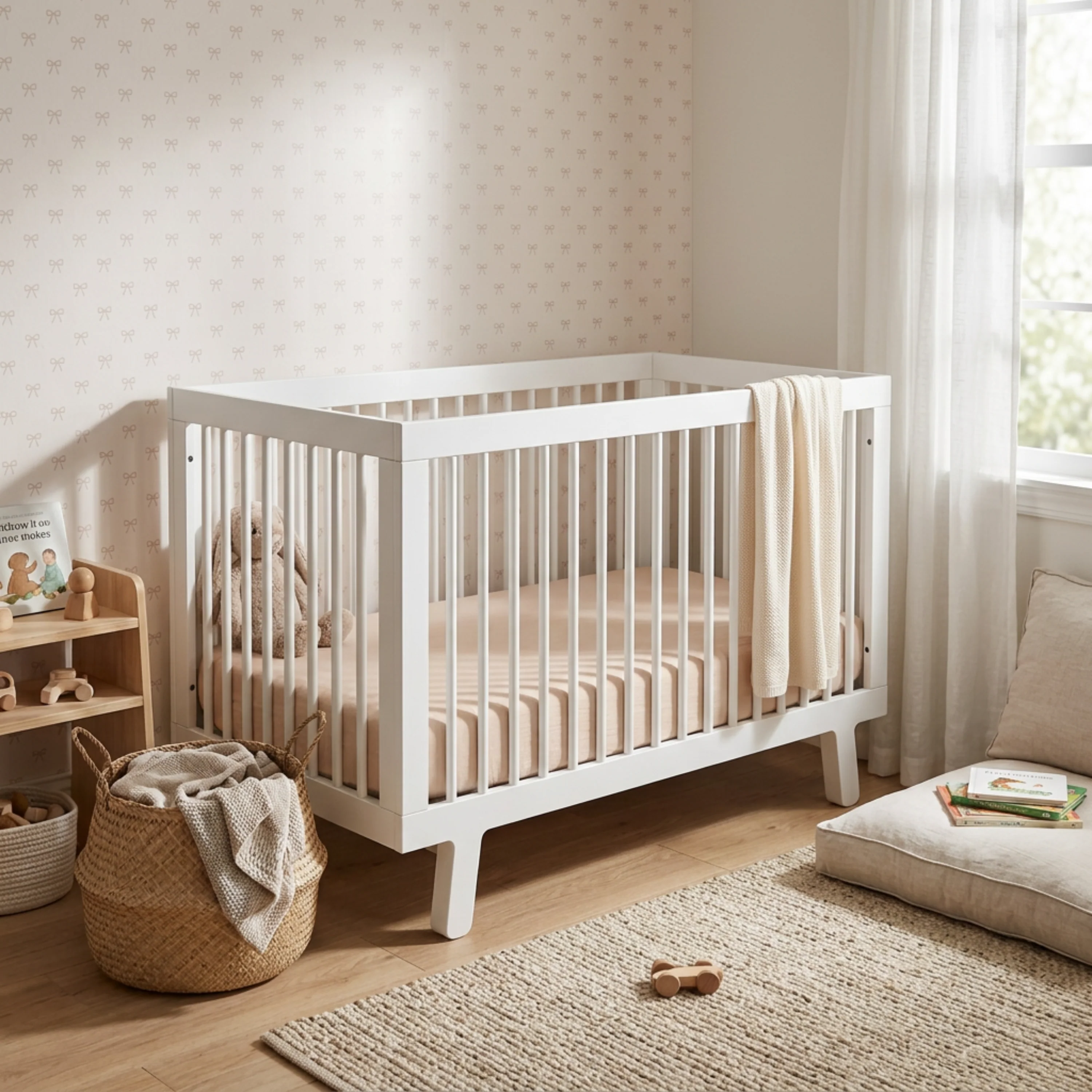 Organic Crib Sheet - Taupe - Image 2