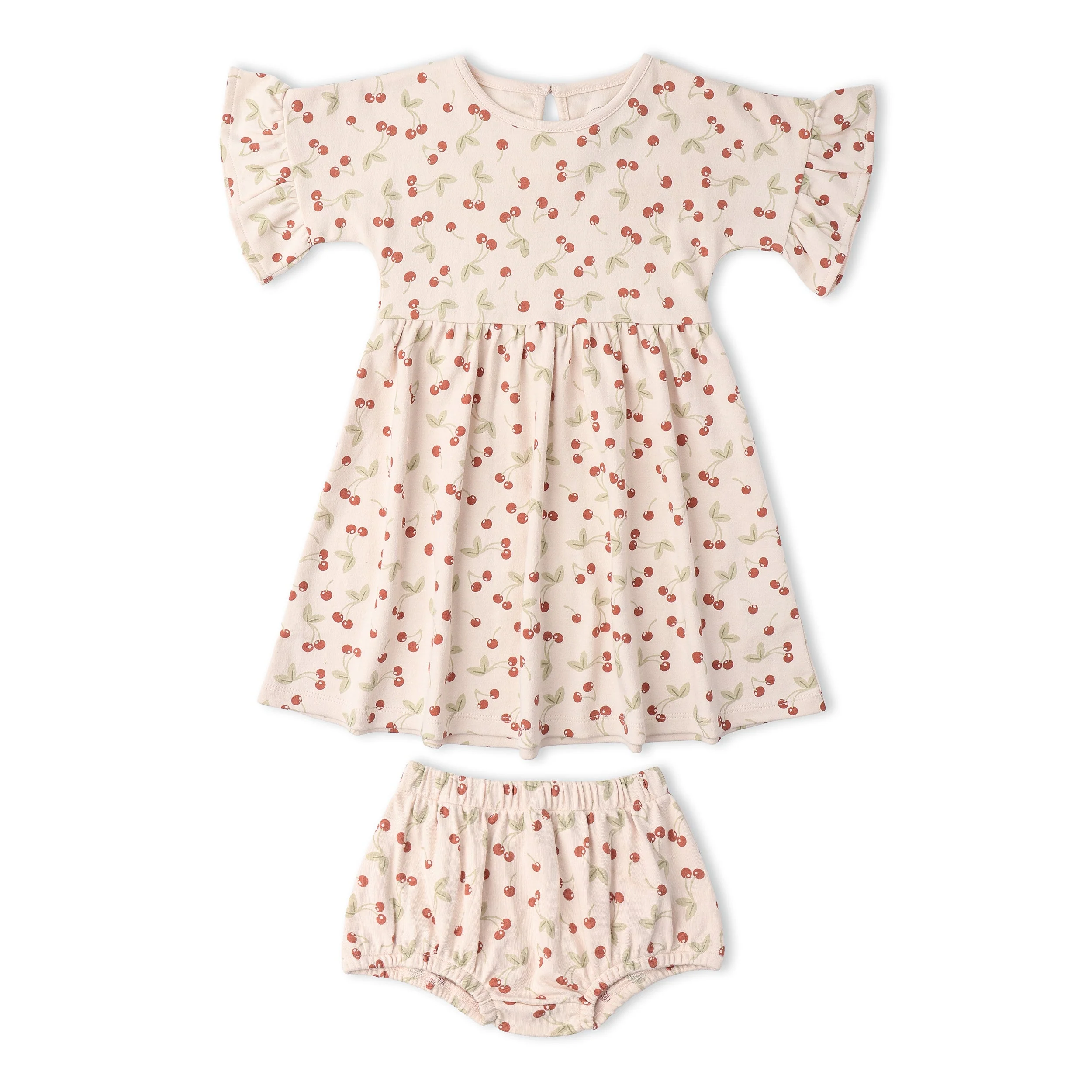 Organic Dolman Sleeve Dress - Cherry - Image 5