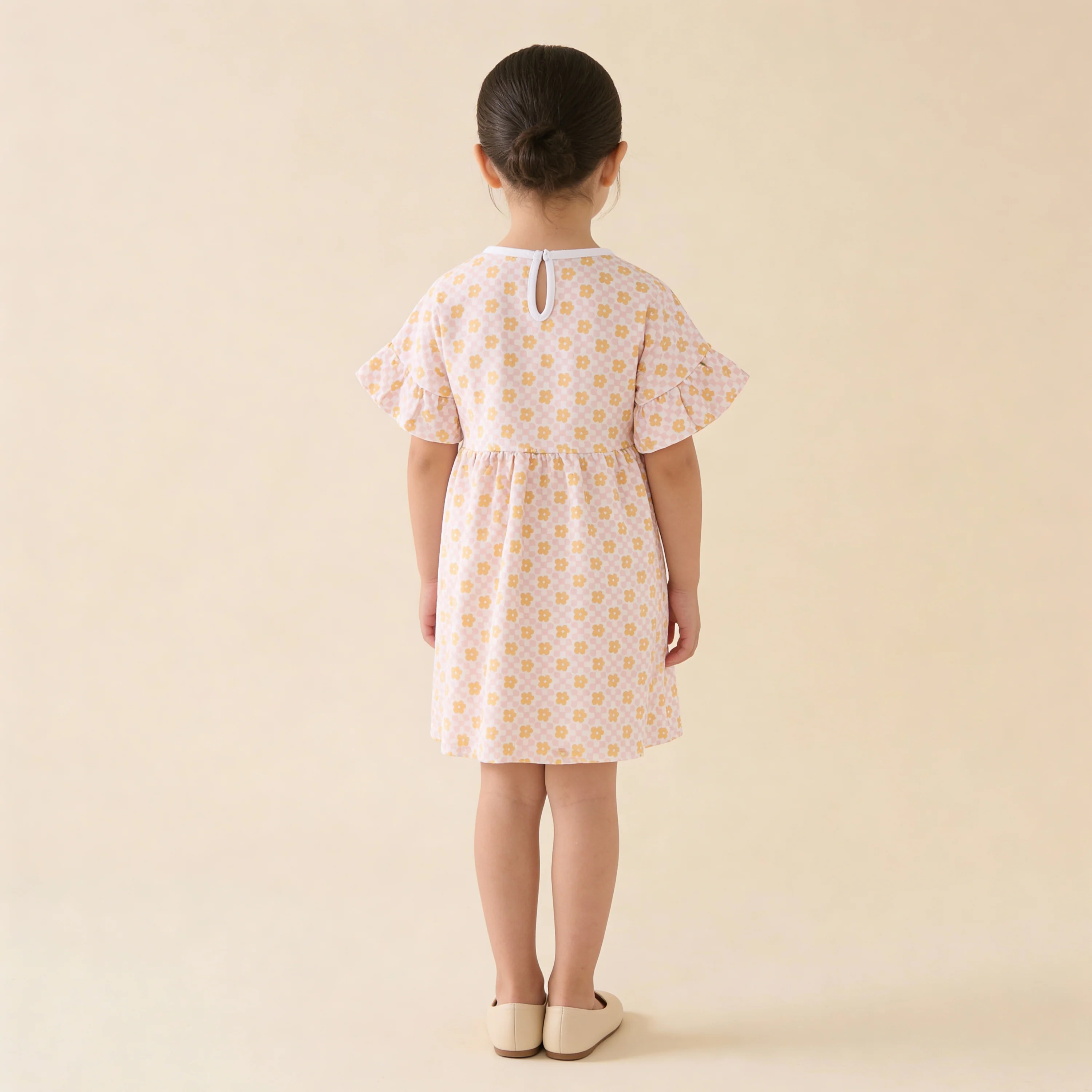 Organic Dolman Sleeve Dress - Pop Floral - Image 5