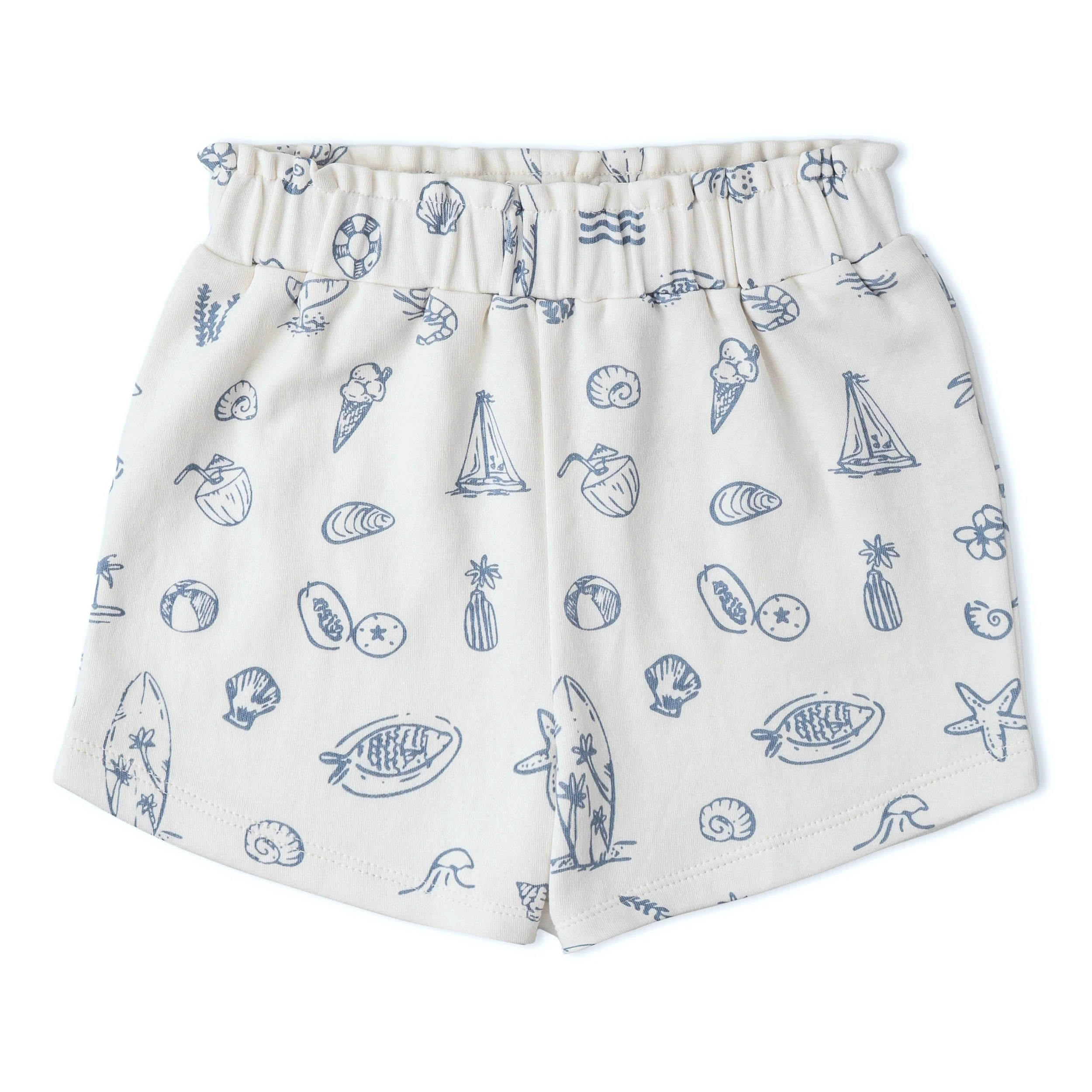 Organic Drop Shoulder Tee & Shorts Set - Coastal - Image 5
