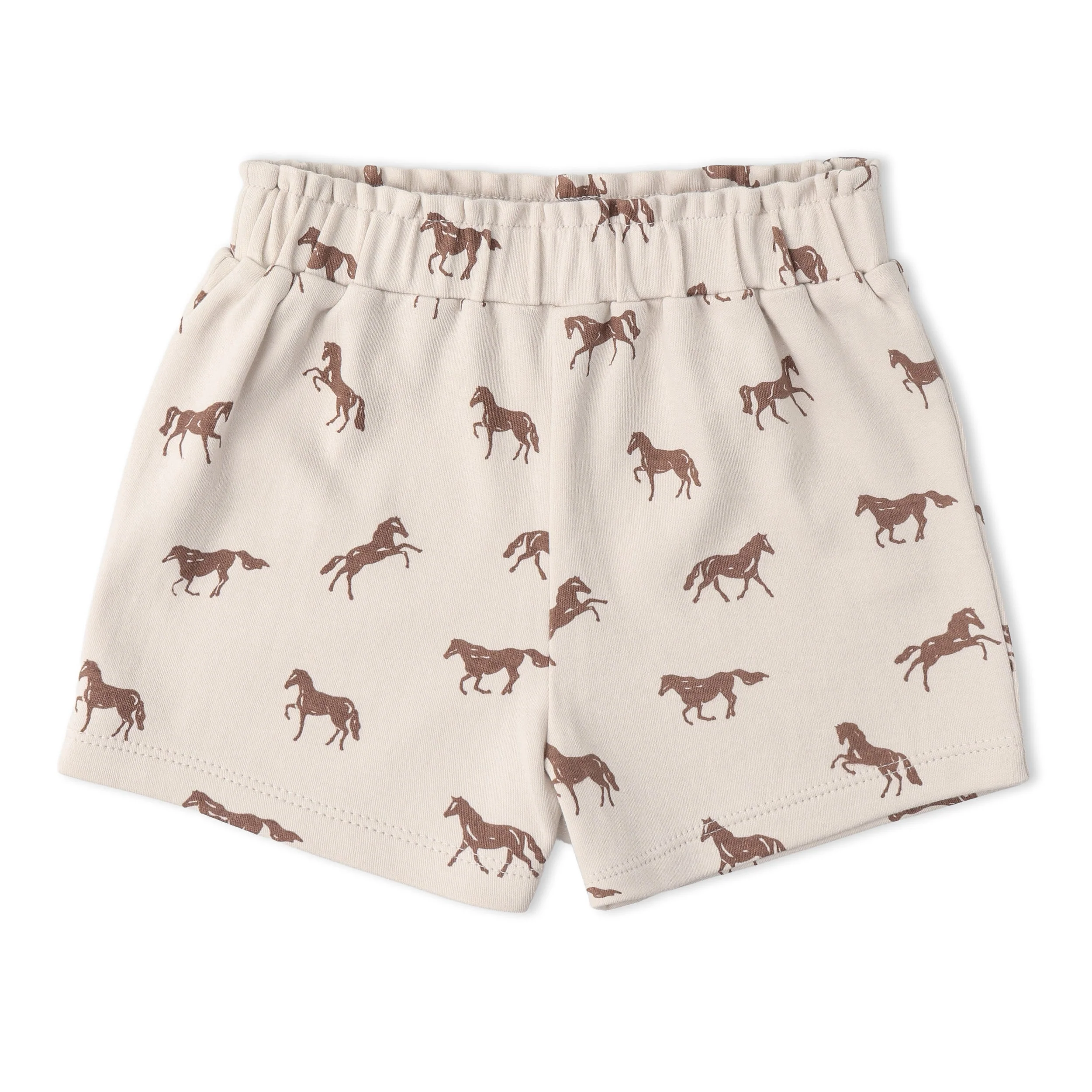 Organic Drop Shoulder Tee & Shorts Set - Horses - Image 5