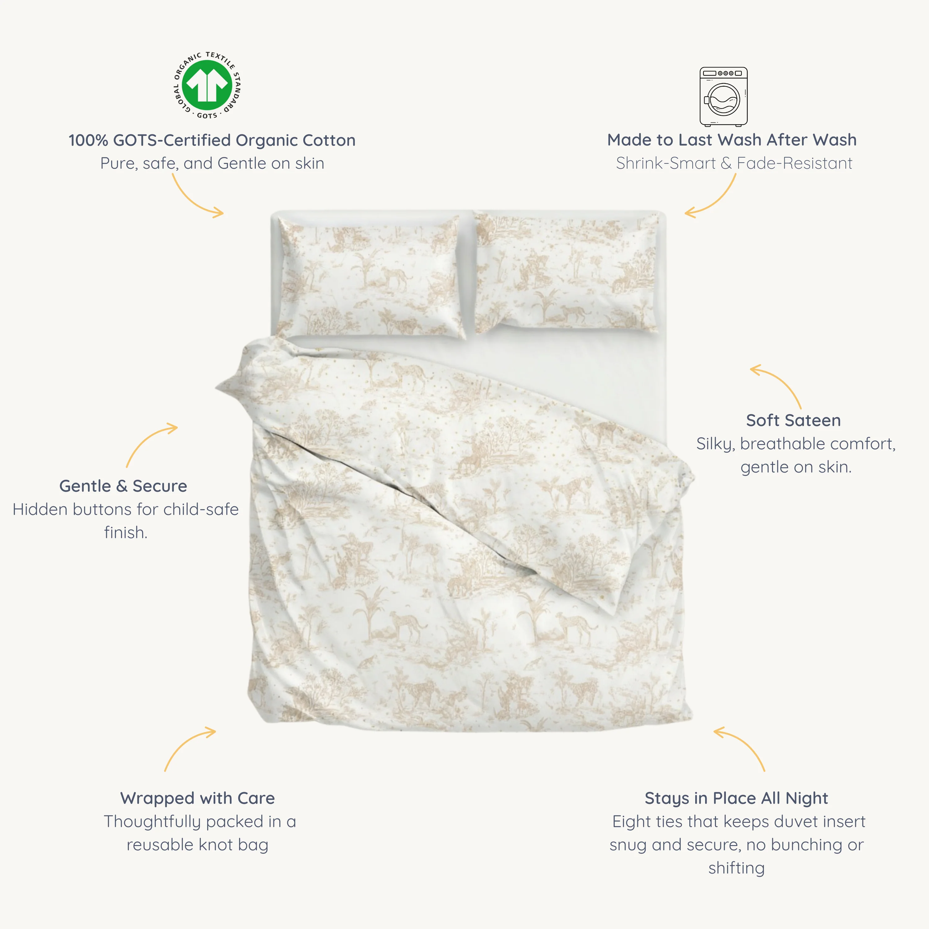 Organic Duvet Cover - Safari - Image 9