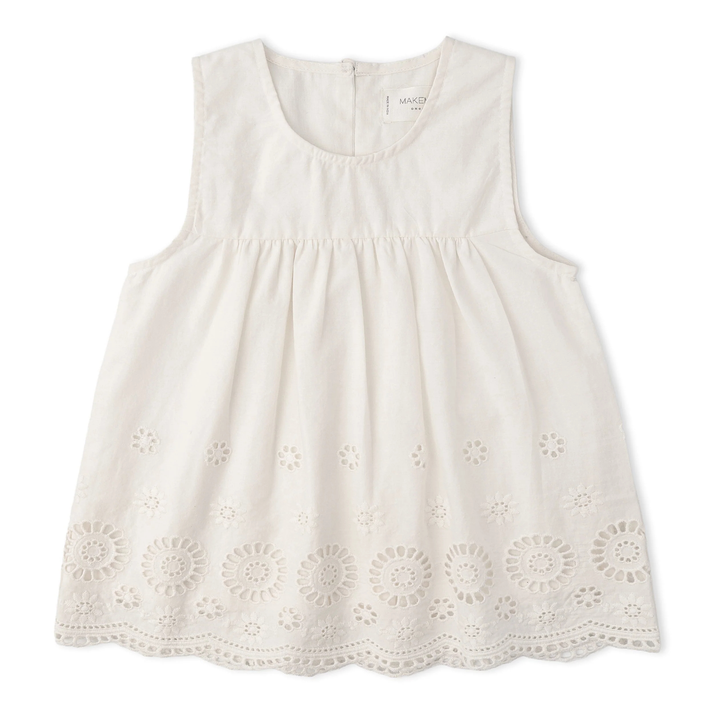 Organic Eyelet Top And Pant Set - Ivory Eyelet - Image 5