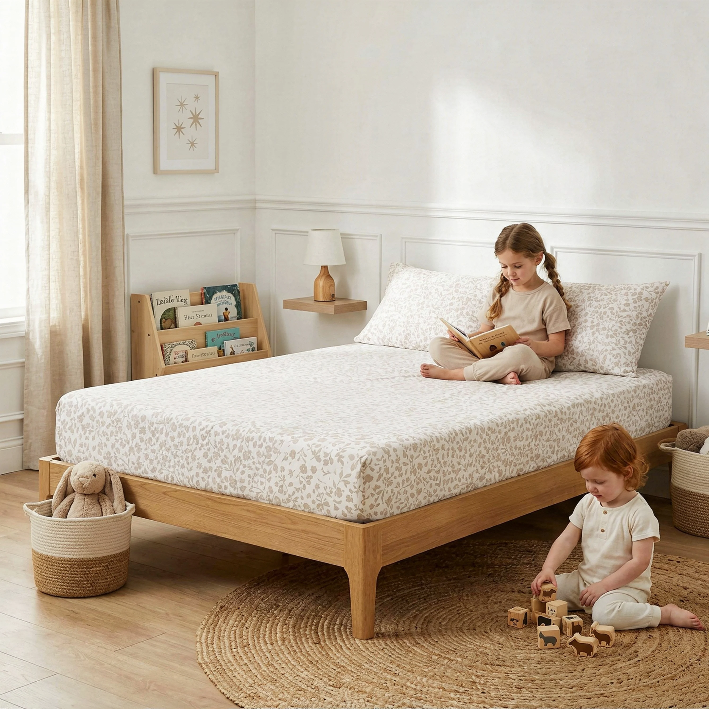 Organic Kids Fitted Sheet - Gardenia - Image 6