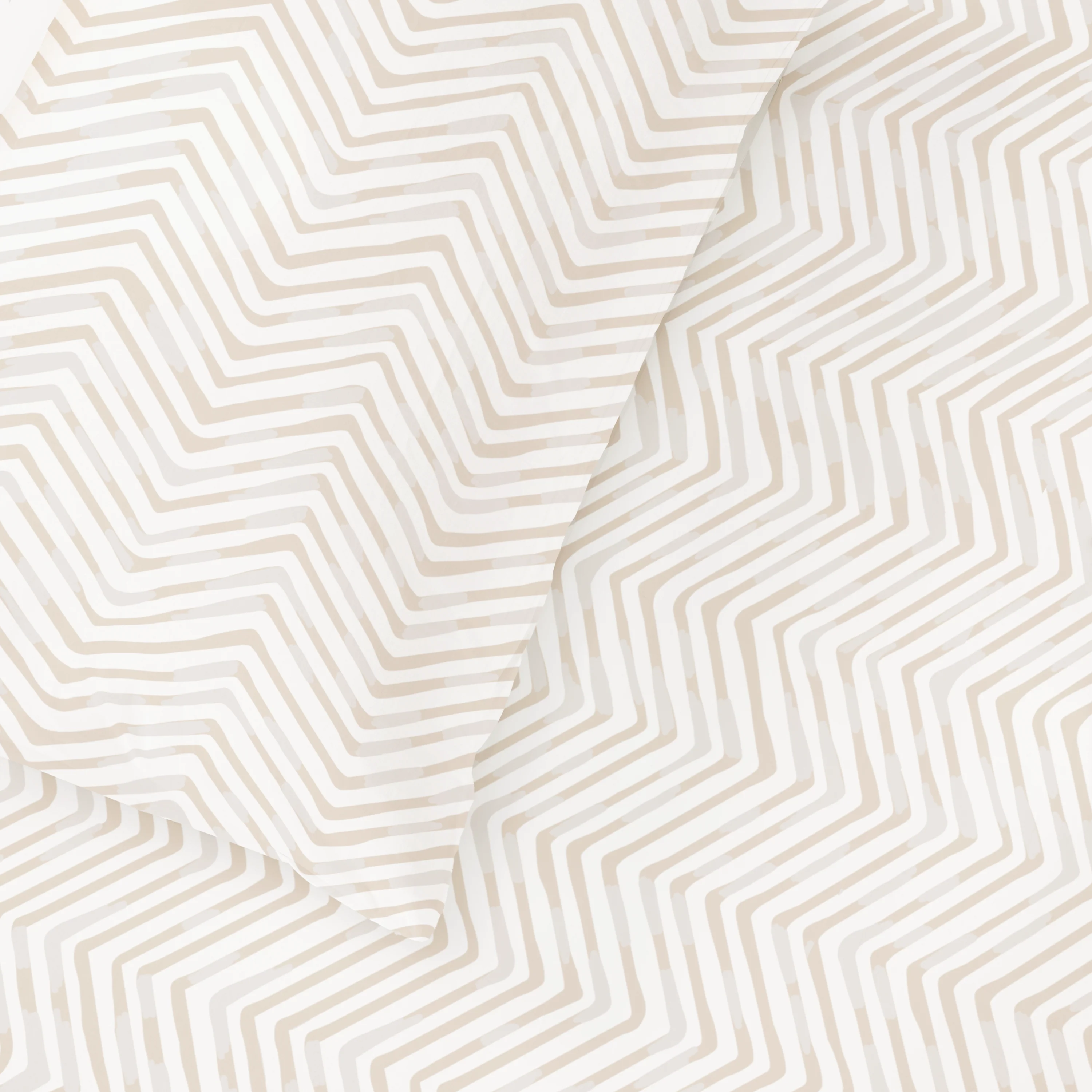 Organic Kids Fitted Sheet - Herringbone - Image 3