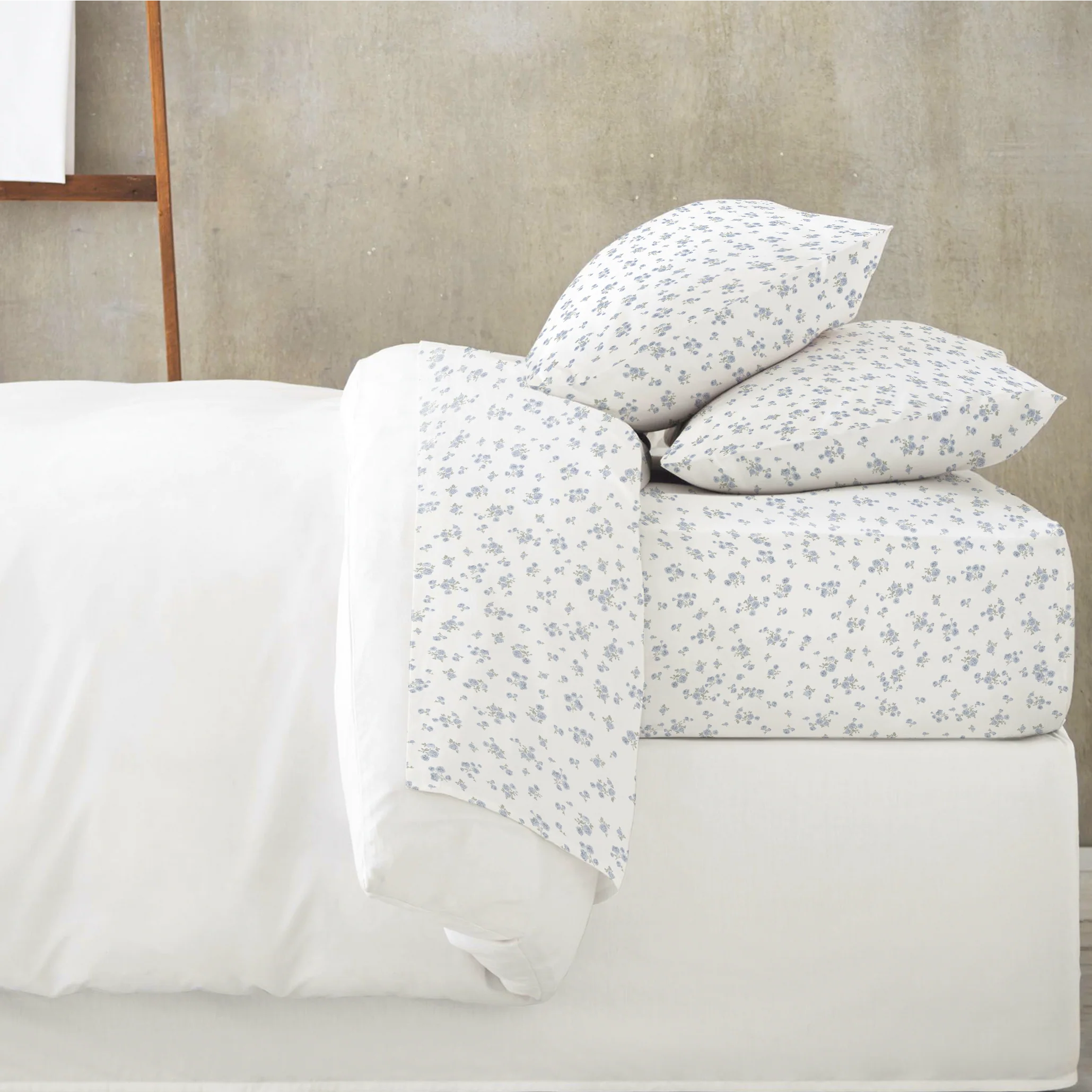 Organic Kids Fitted Sheet - Mini Roses - Image 3