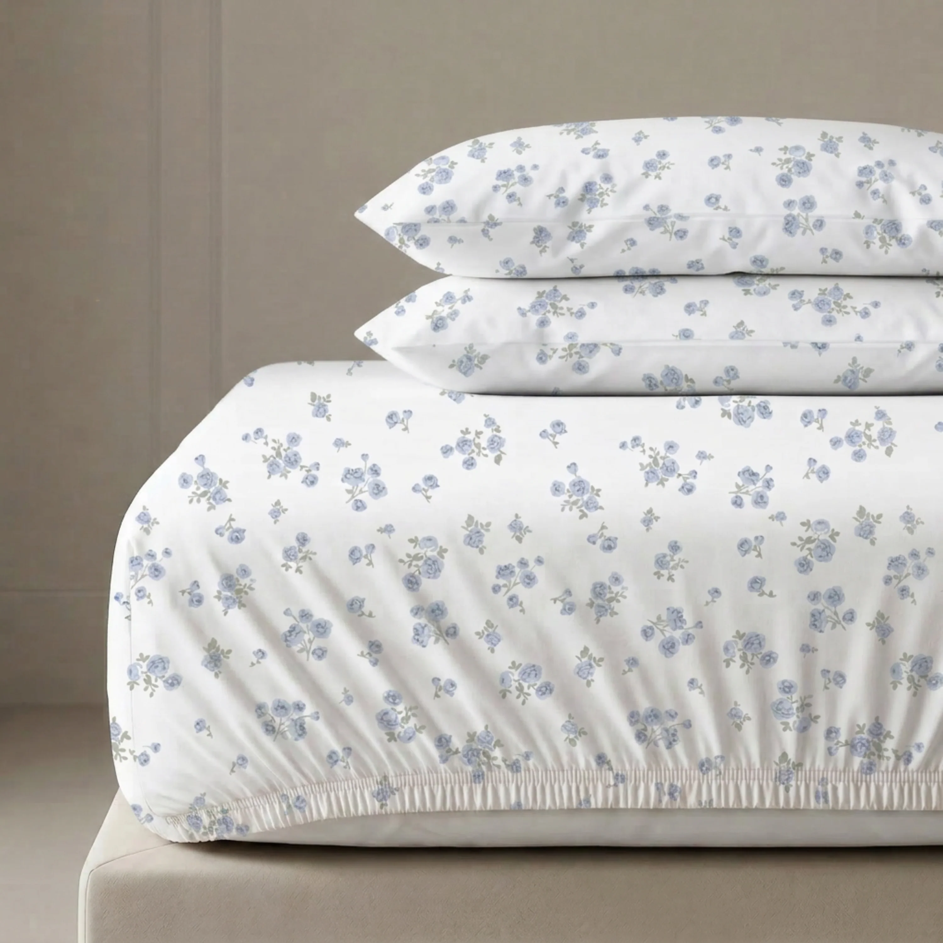 Organic Kids Fitted Sheet - Mini Roses - Image 7