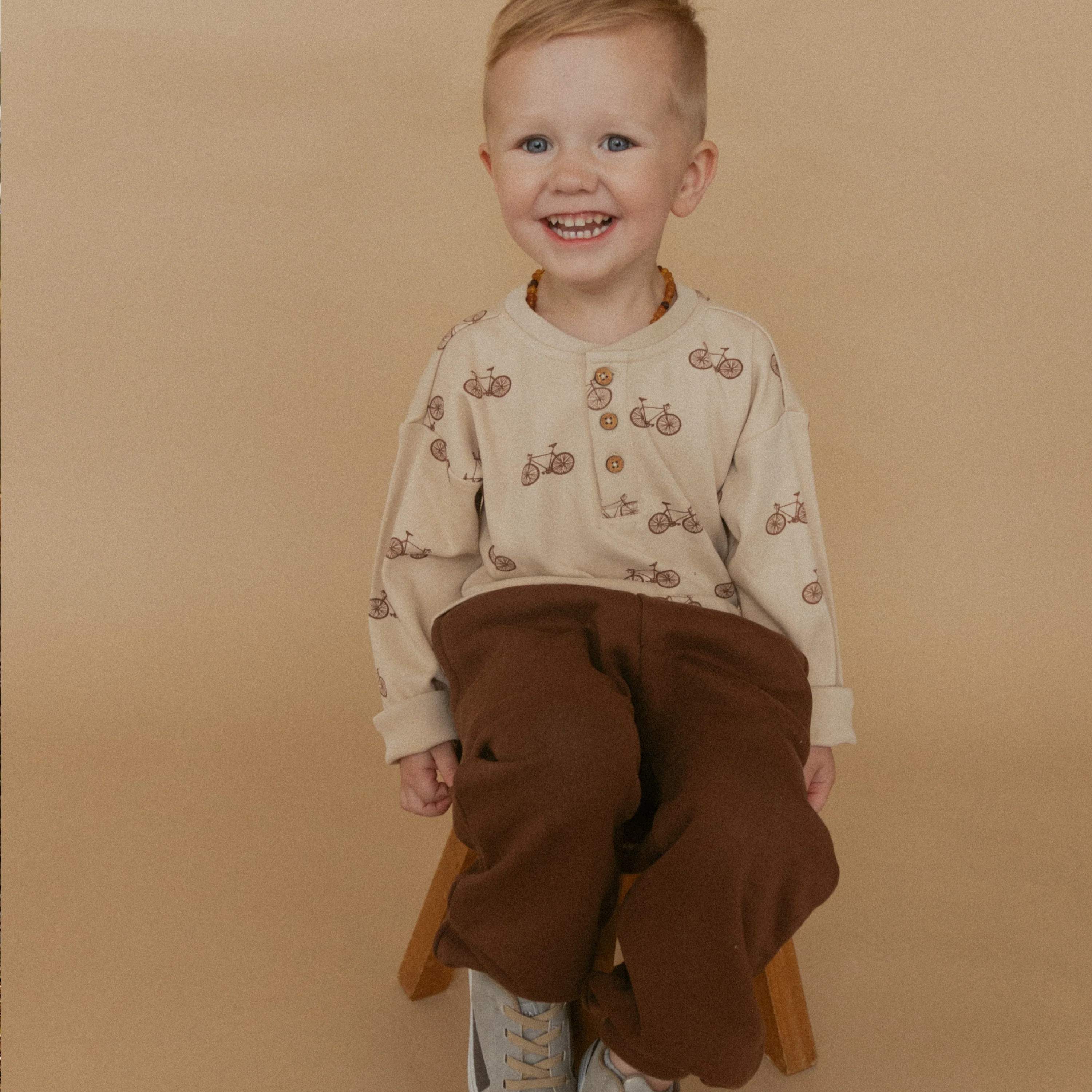 Organic Fleece Jogger Pants - Dark Brown