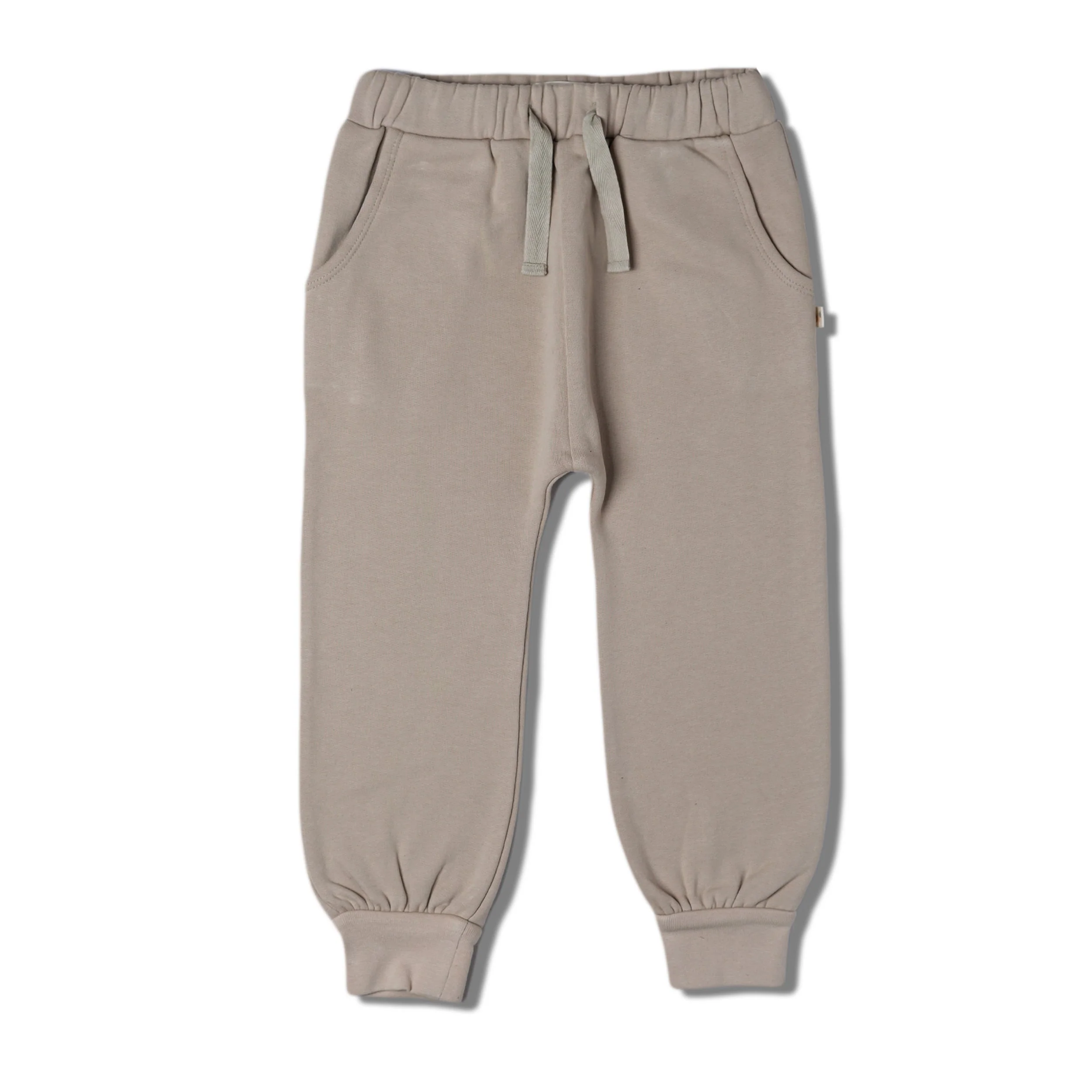 Organic Fleece Jogger Pants - Oat - Image 2