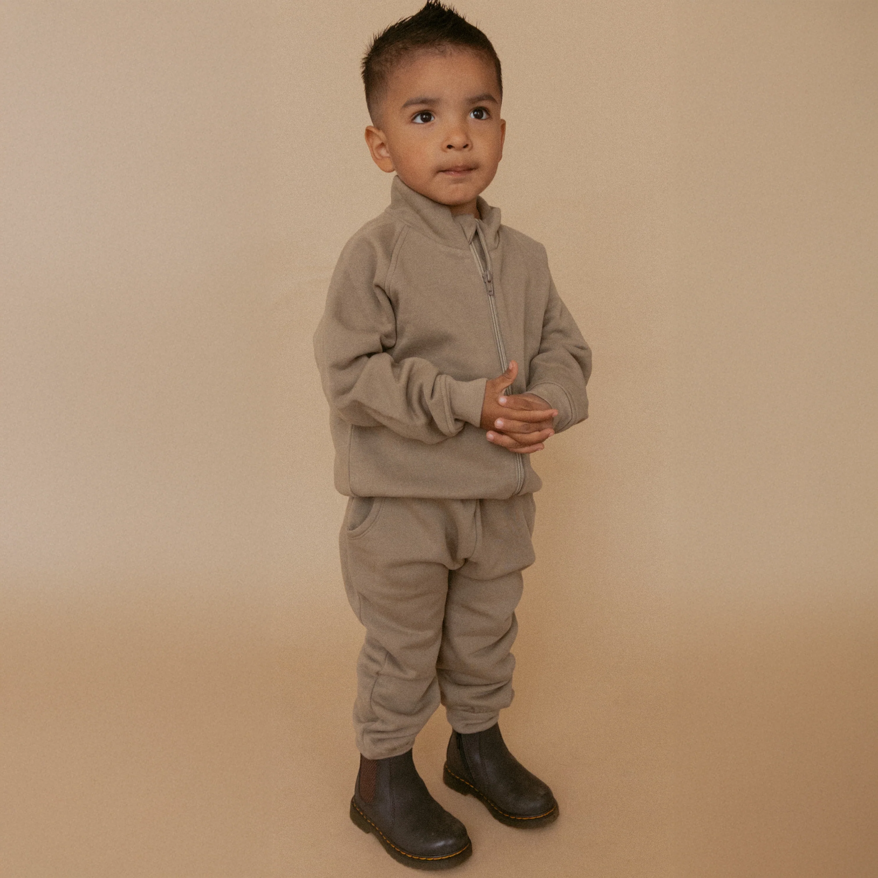 Organic Fleece Jogger Pants - Olive