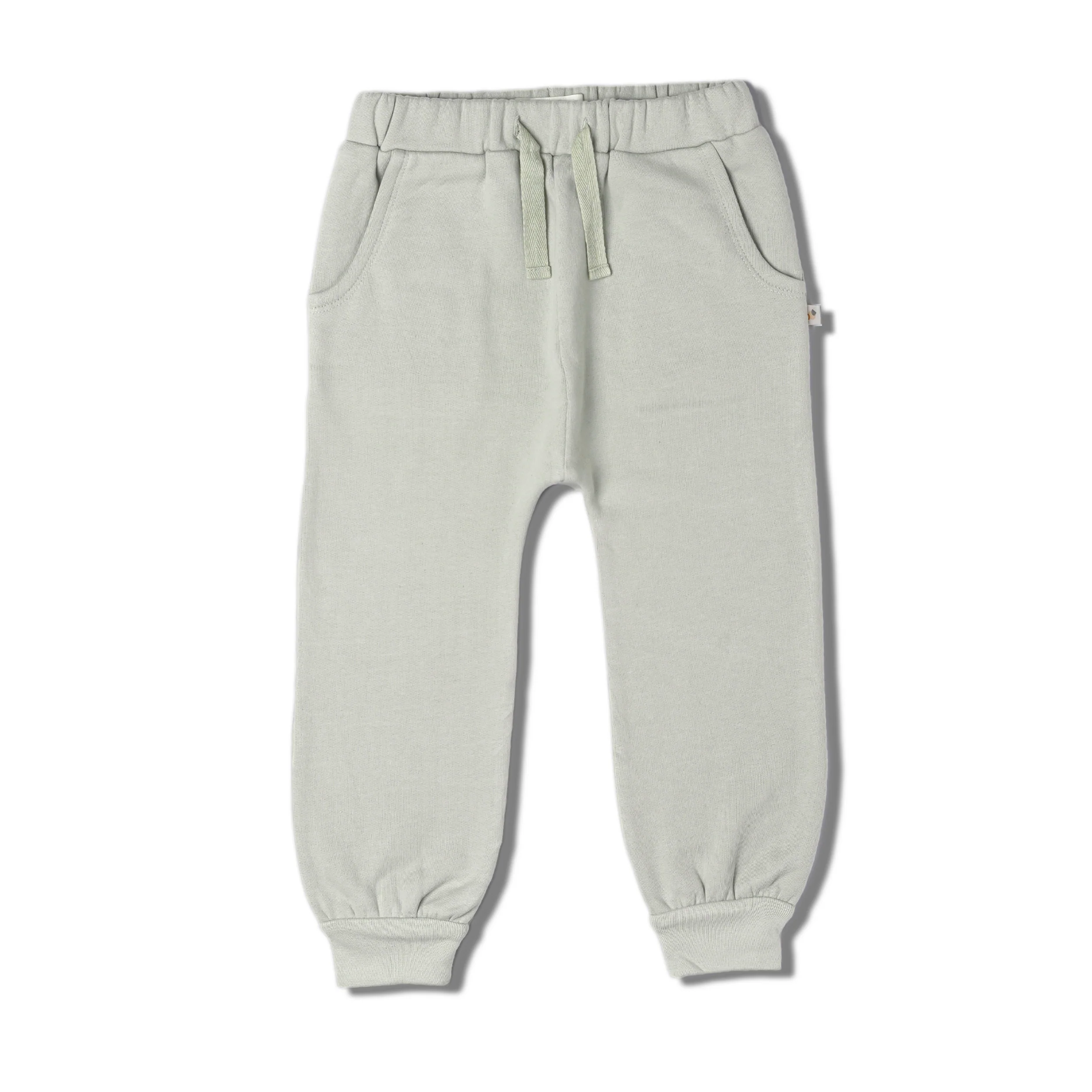 Organic Fleece Jogger Pants - Sage Green - Image 2