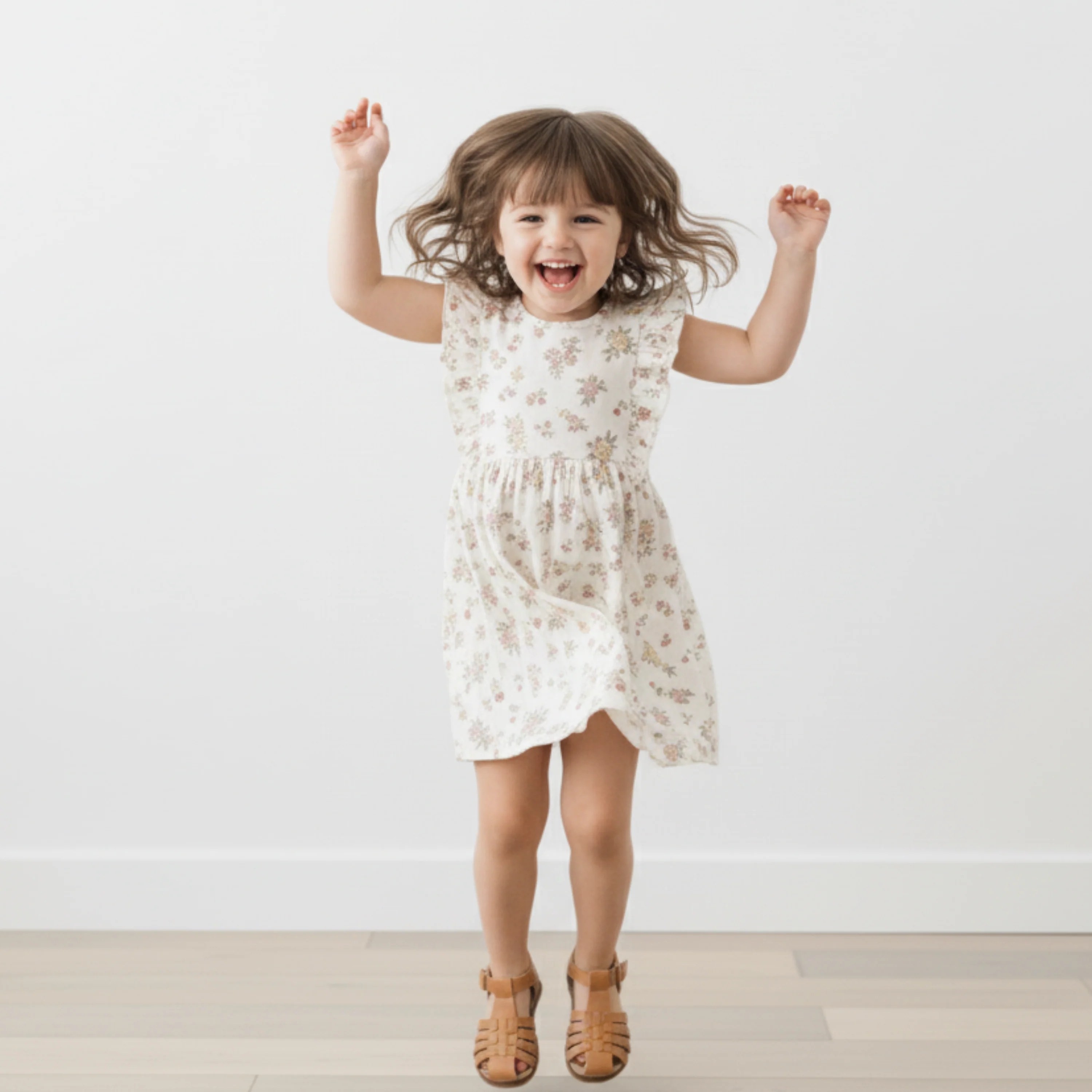 Organic Flutter Dress - Meadow - Image 6