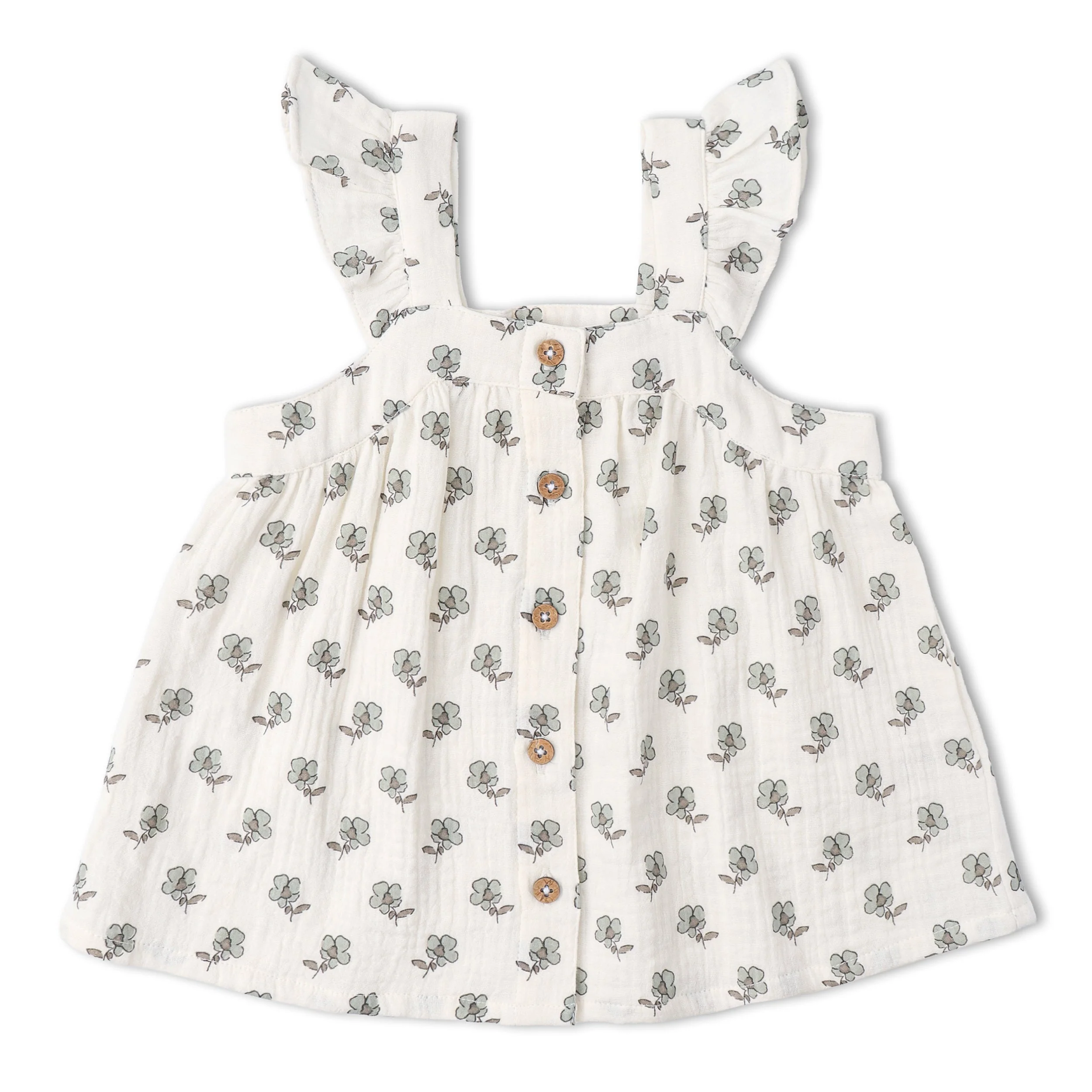 Organic Flutter Top & Shorts Set - Poppy - Image 5