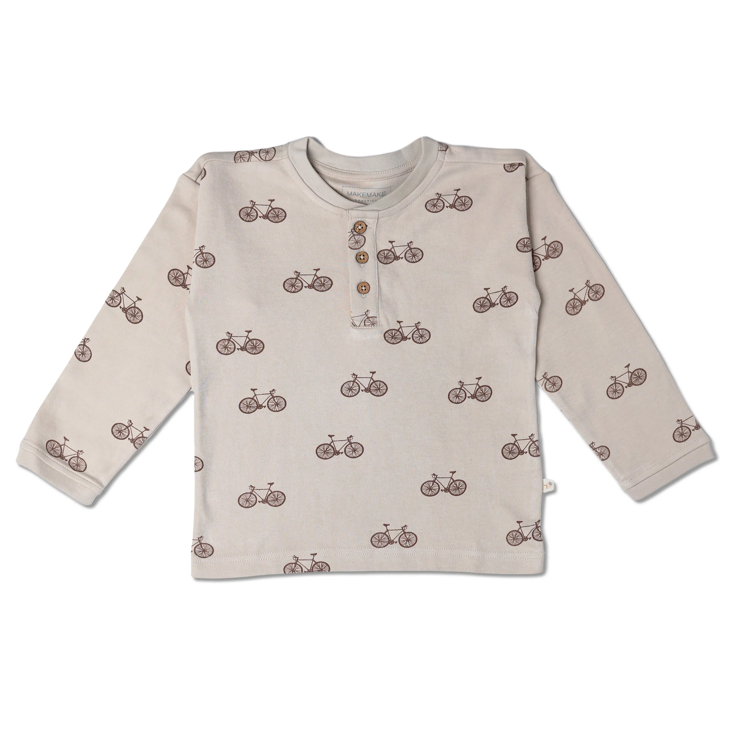 Organic Henley Tee - Bicycle - Image 2