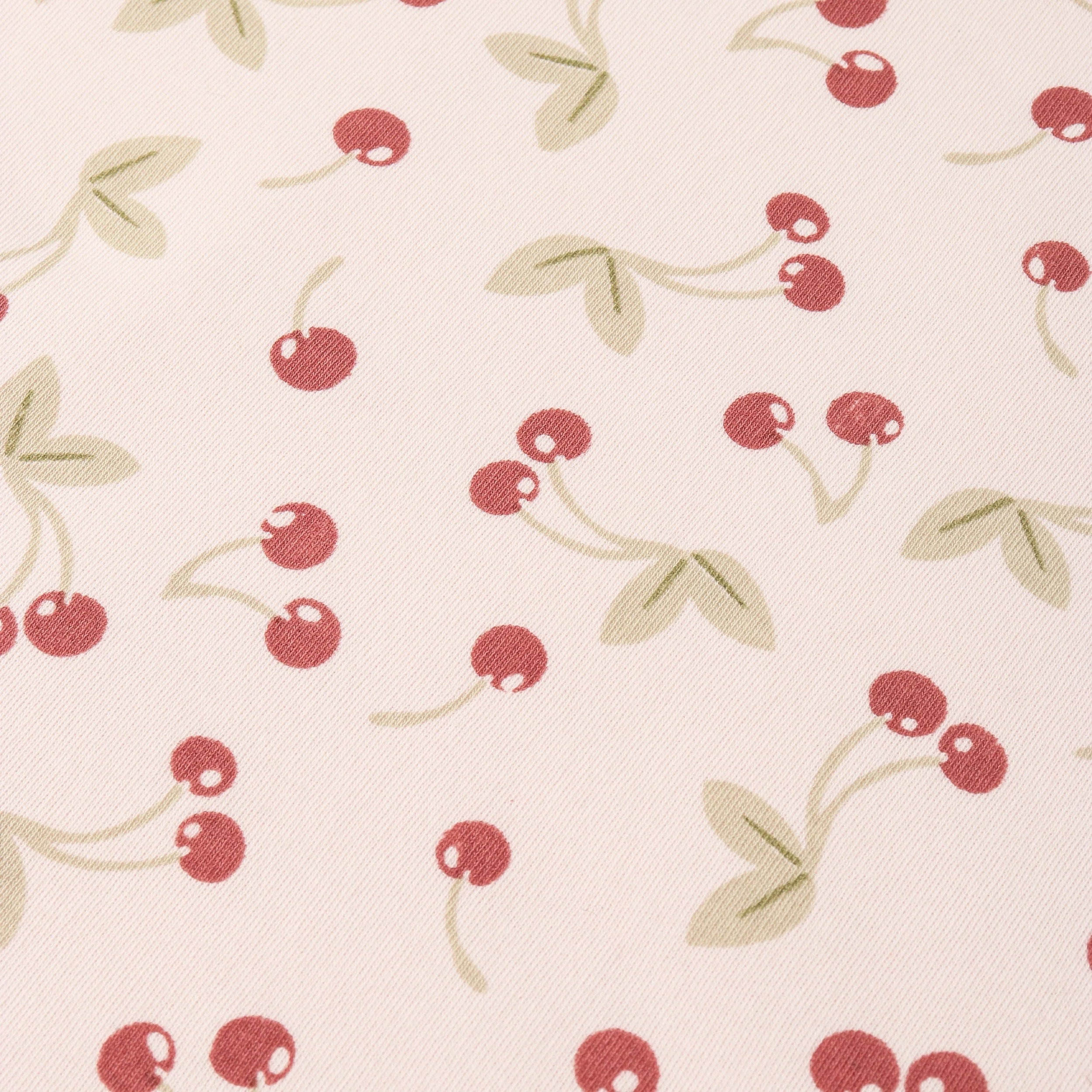 Organic Kimono Infant Sleep Gown - Cherry - Image 4