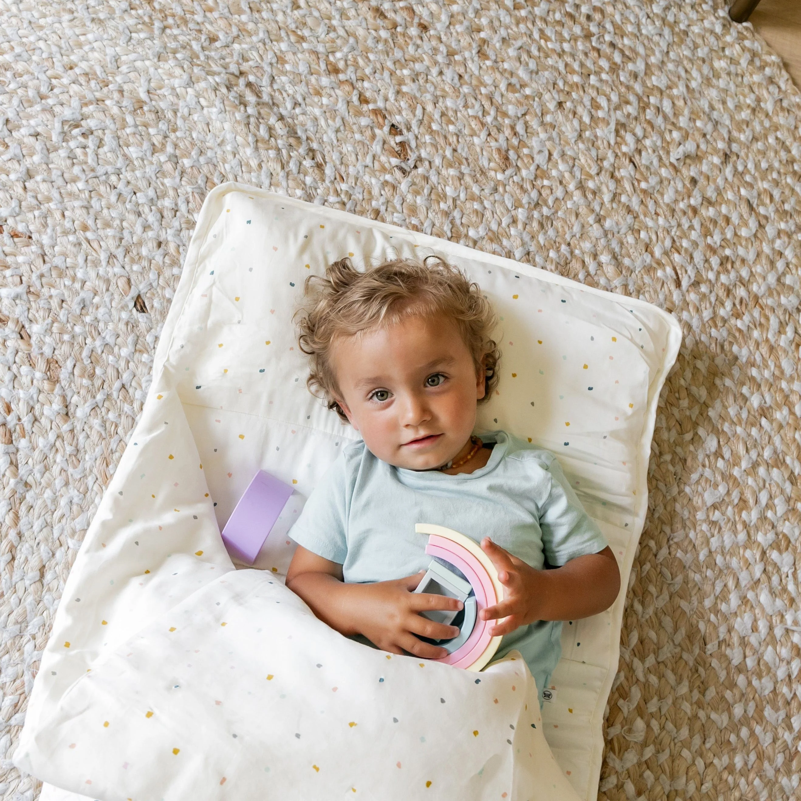 Organic Cozy Comfort Nap Mat - Dotty - Image 5