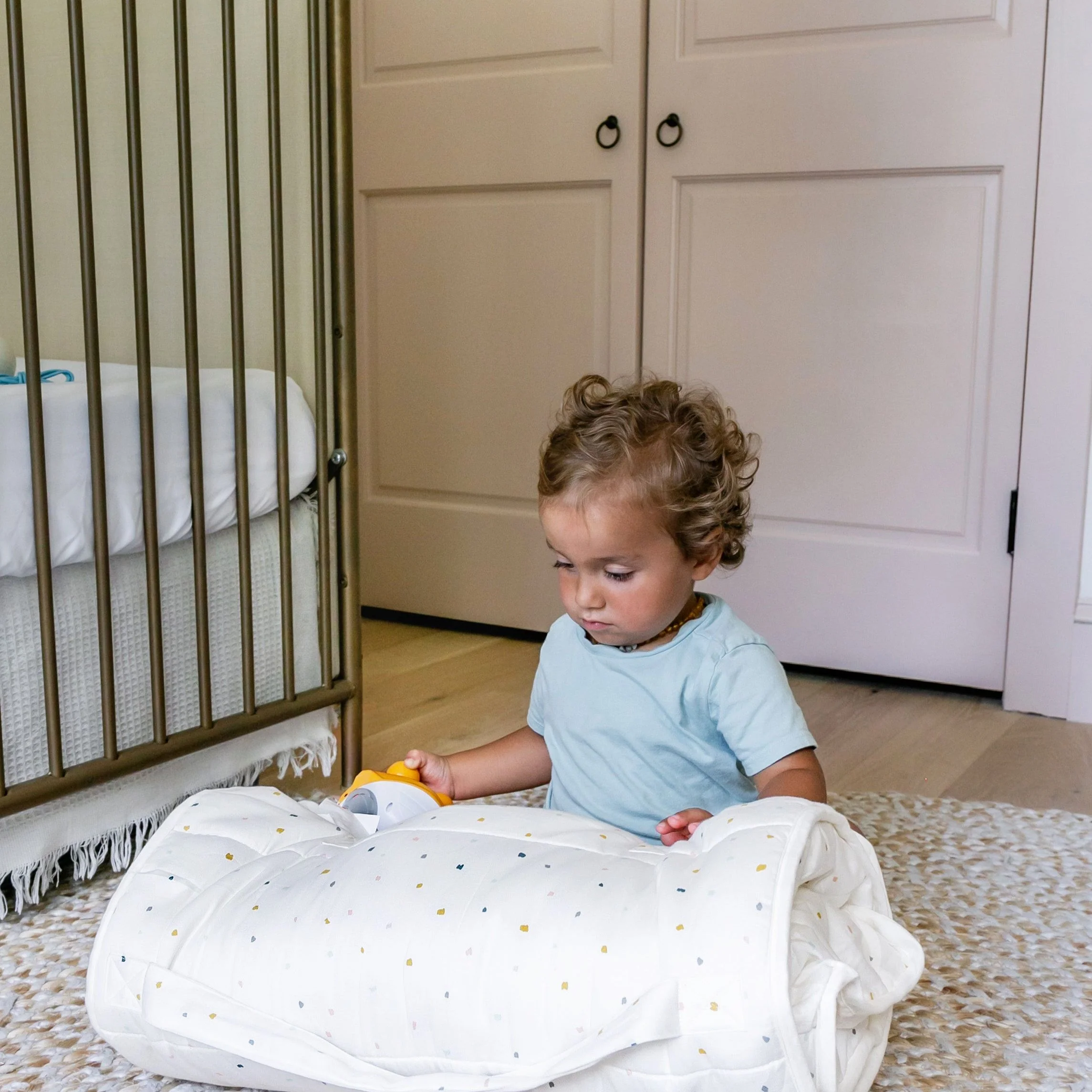 Organic Cozy Comfort Nap Mat - Dotty - Image 6