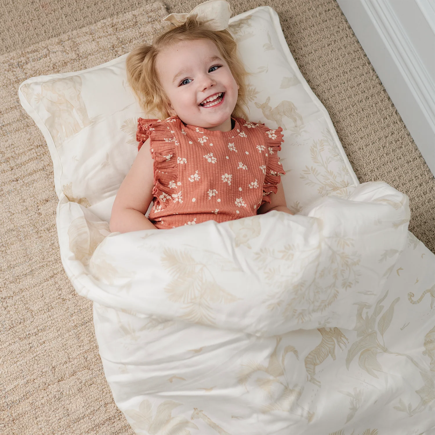 Organic Cozy Comfort Nap Mat - Safari - Image 3