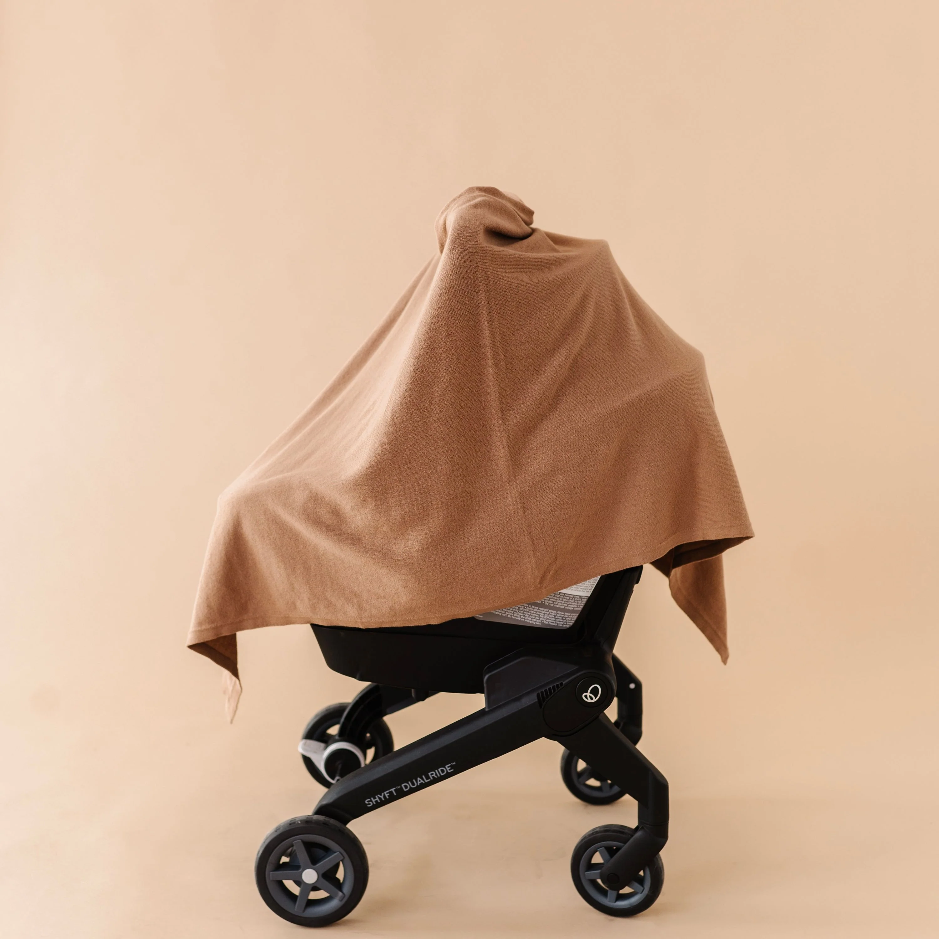 Organic Nursing Shawl Cover - Brown - Image 4