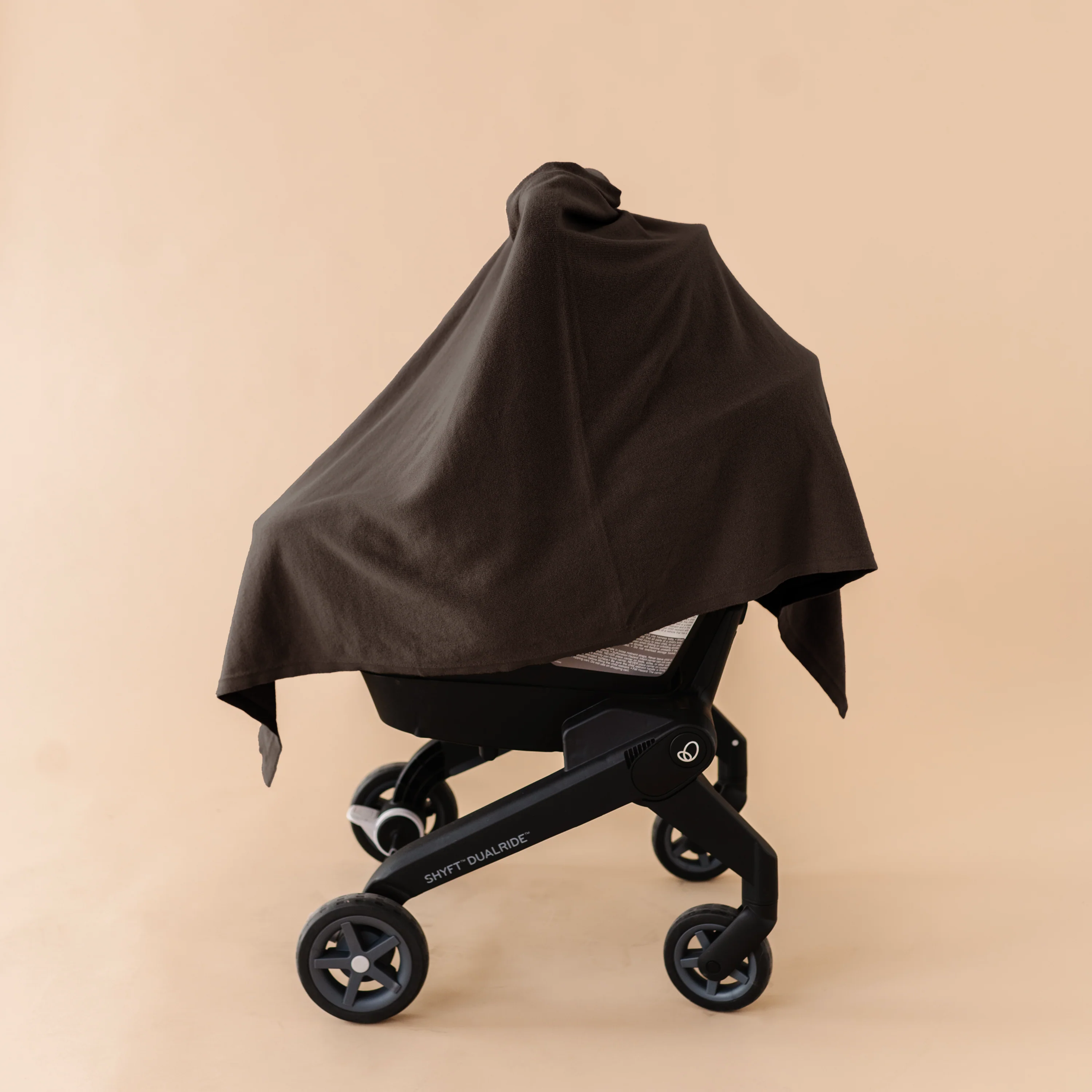 Organic Nursing Shawl Cover - Gray - Image 2
