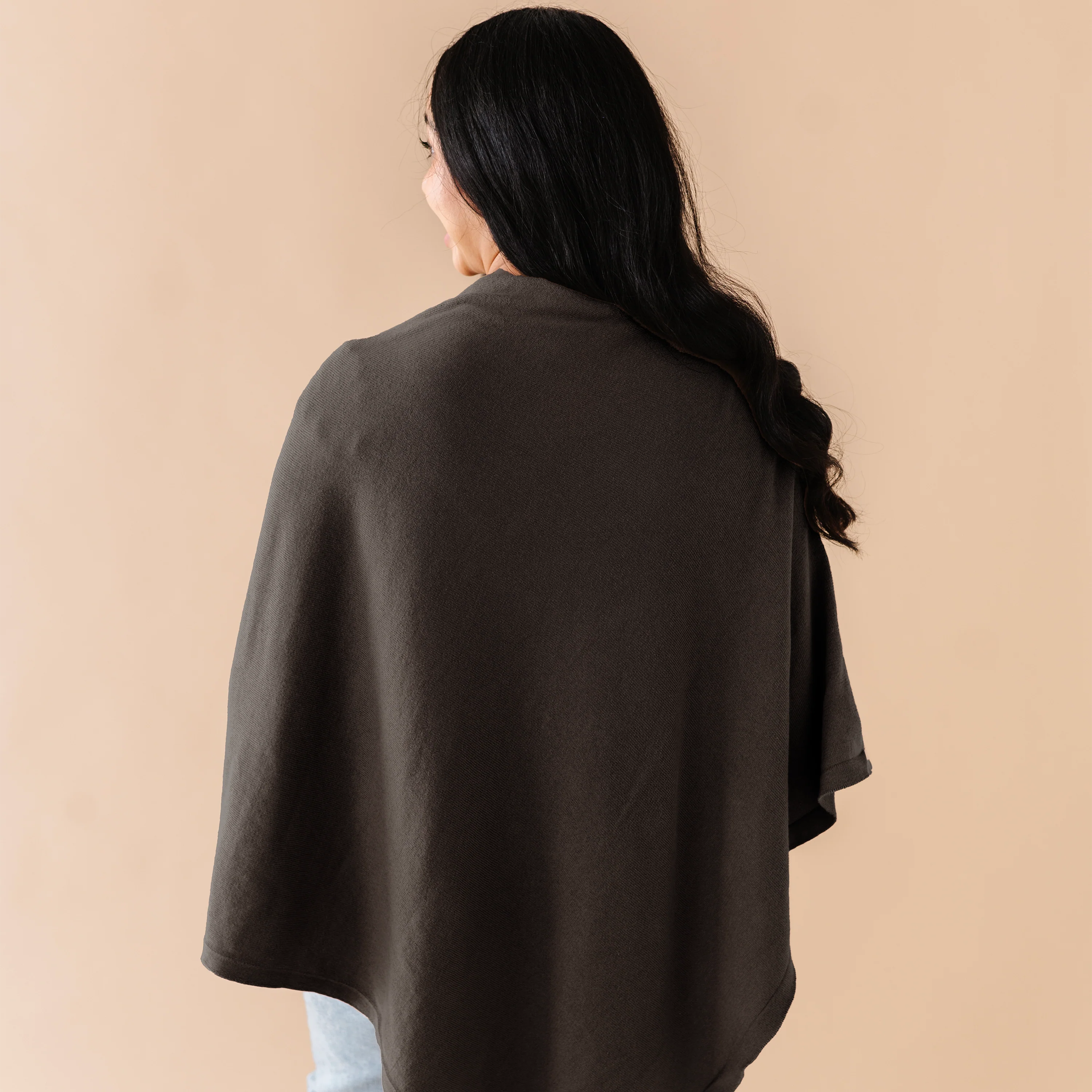 Organic Nursing Shawl Cover - Gray - Image 3