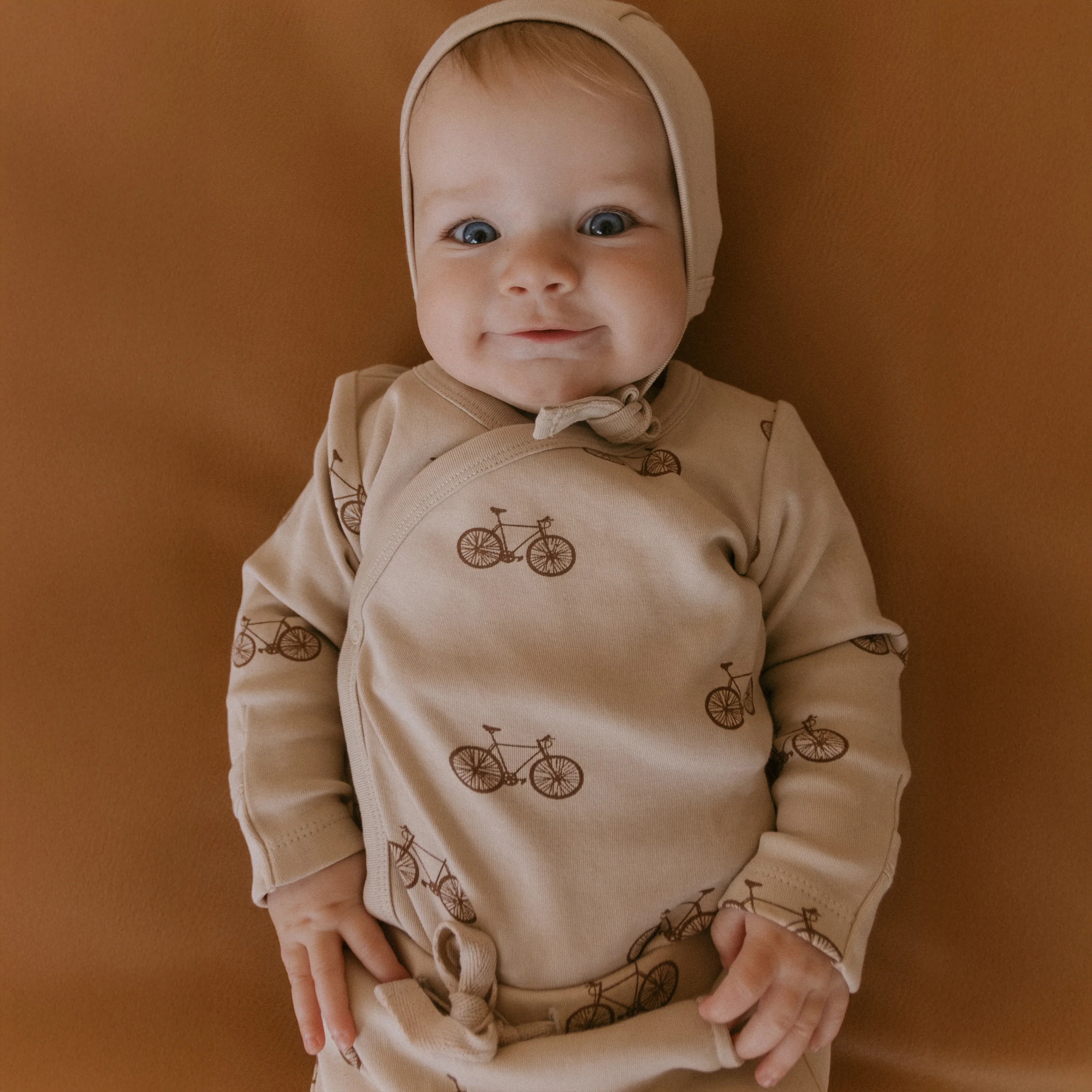 Organic Kimono Onesie & Pants Set - Bicycle - Image 3