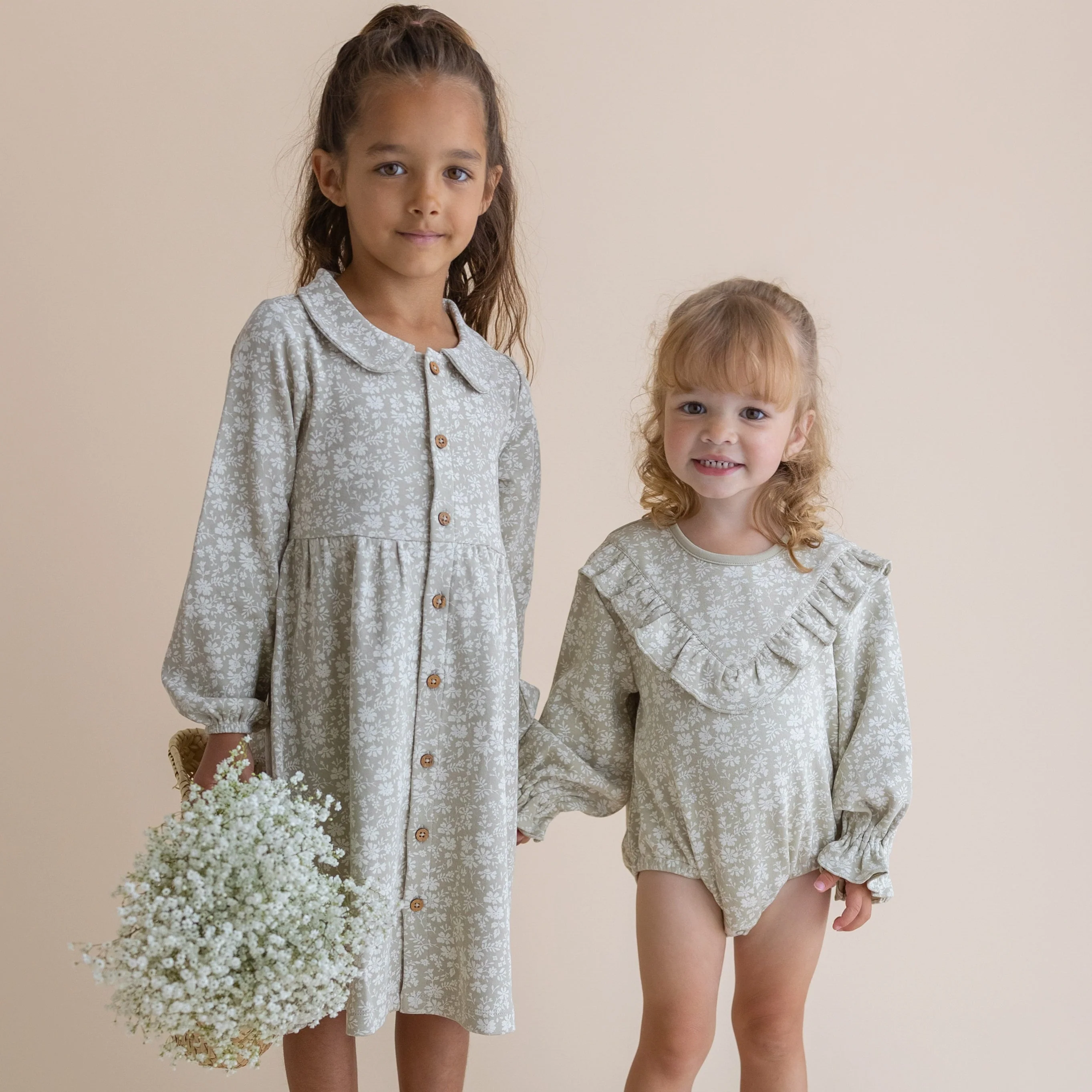 Organic Ruffle Bubble Romper - Wildsage - Image 3