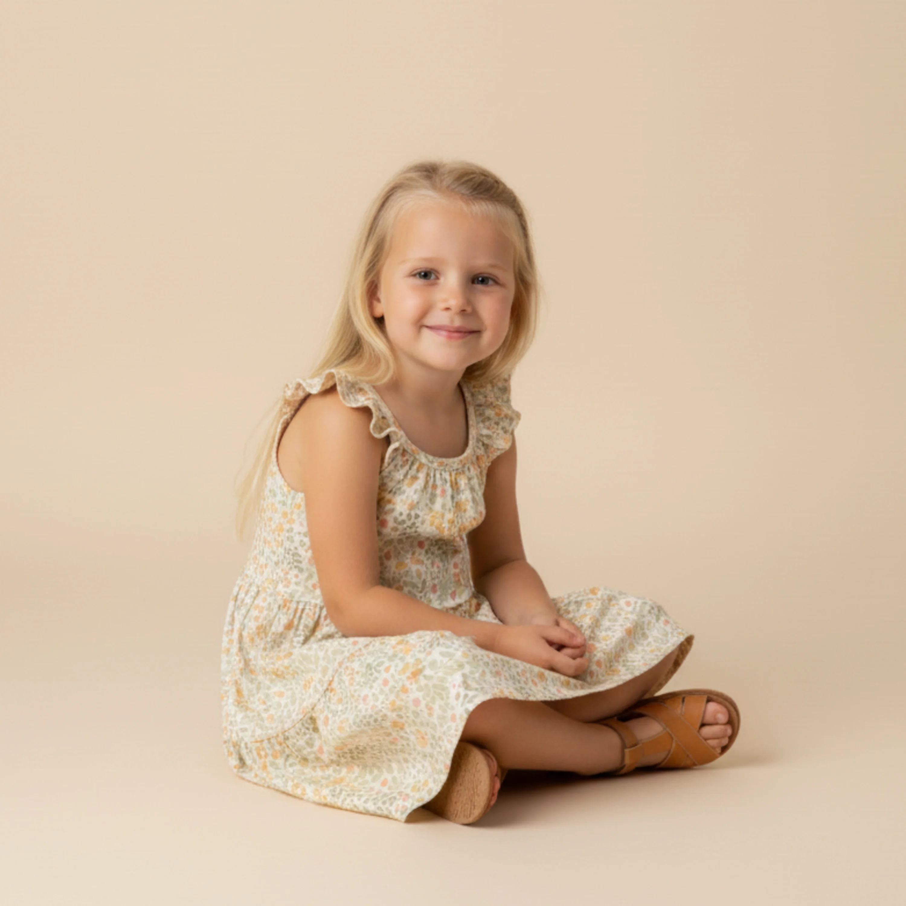 Organic Ruffle Tiered Dress - Bloomfield - Image 3