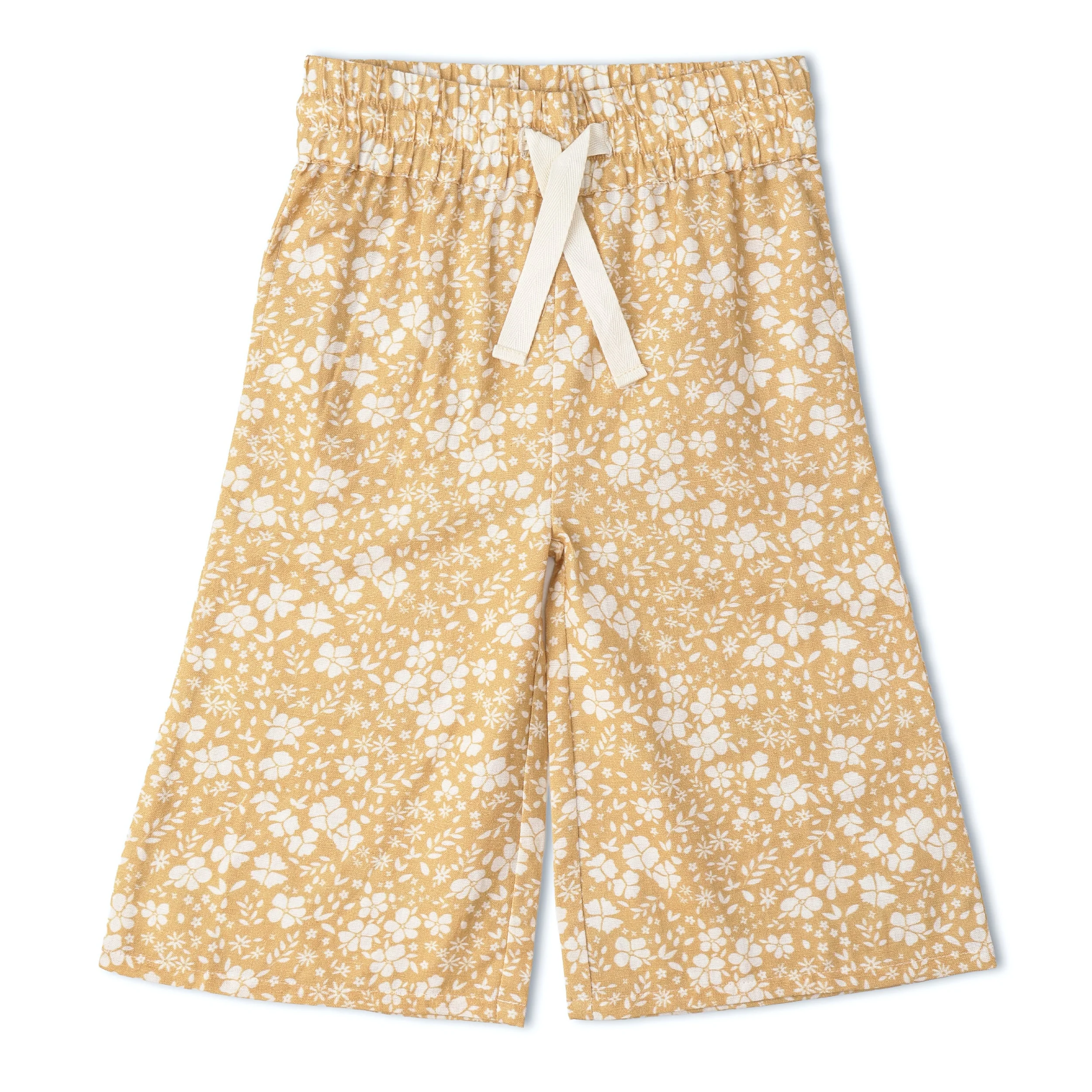 Organic Ruffle Top & Pants Set - Yellow Blossom - Image 5