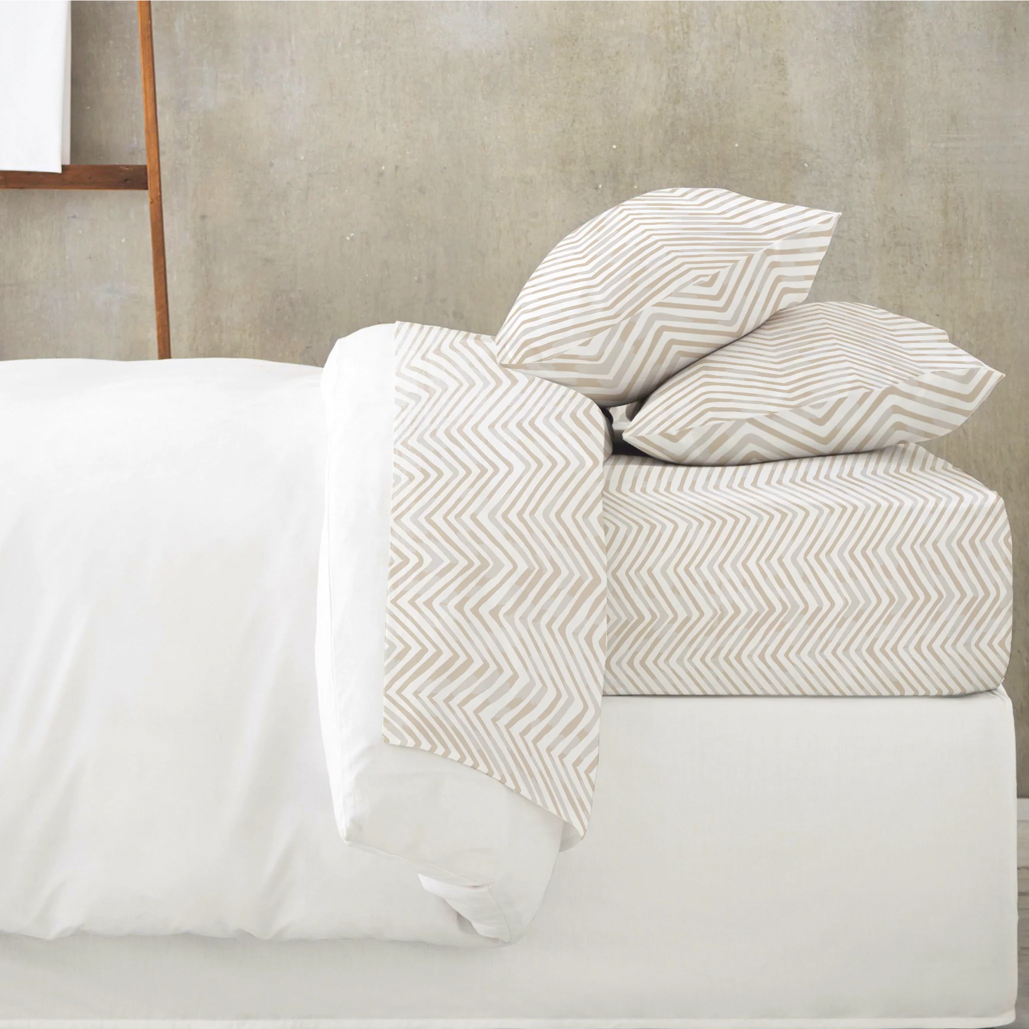 Organic Cotton Sheet Set - Herringbone - Image 4